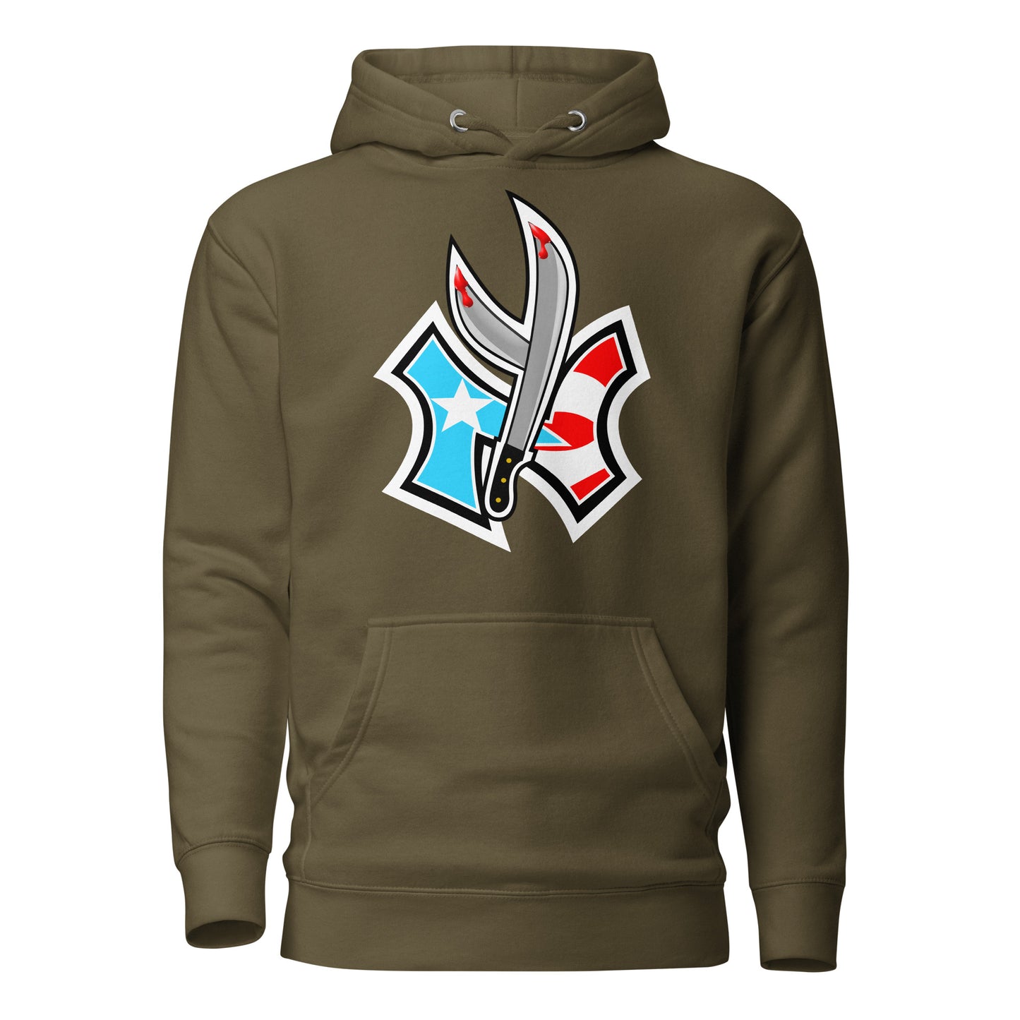 NUYO RICAN FLAG '22 - SKY BLU 1 (PREMIUM HOODIE)