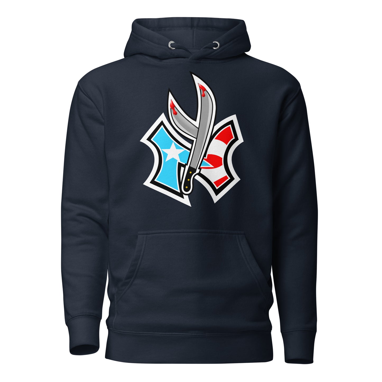NUYO RICAN FLAG '22 - SKY BLU 1 (PREMIUM HOODIE)