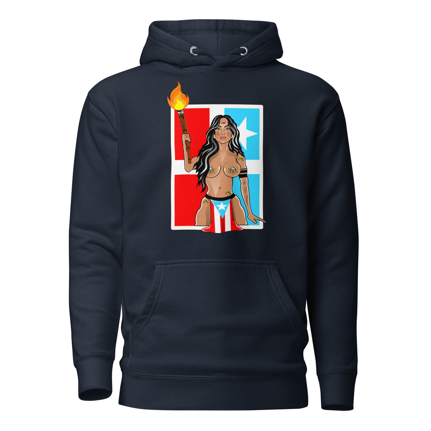 TAINO GODDESS - LARES FLAG (PREMIUM HOODIE)