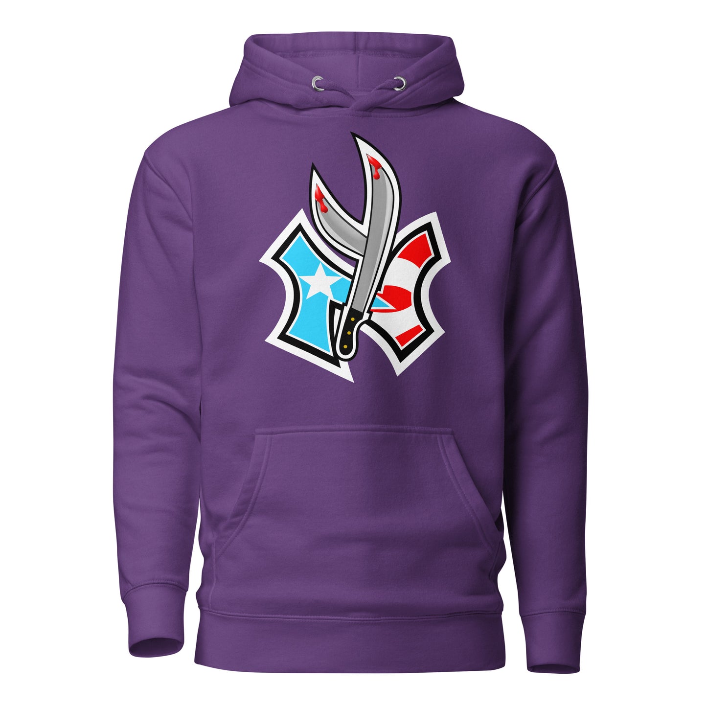 NUYO RICAN FLAG '22 - SKY BLU 1 (PREMIUM HOODIE)