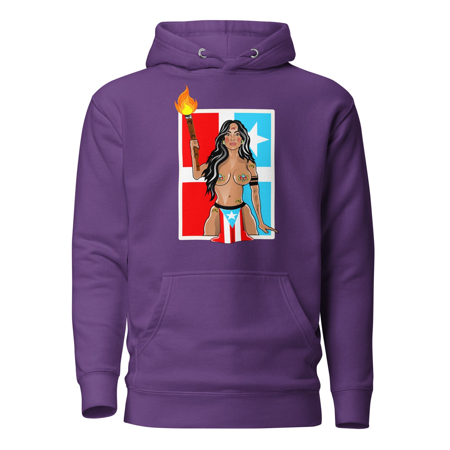 TAINO GODDESS - LARES FLAG (PREMIUM HOODIE)