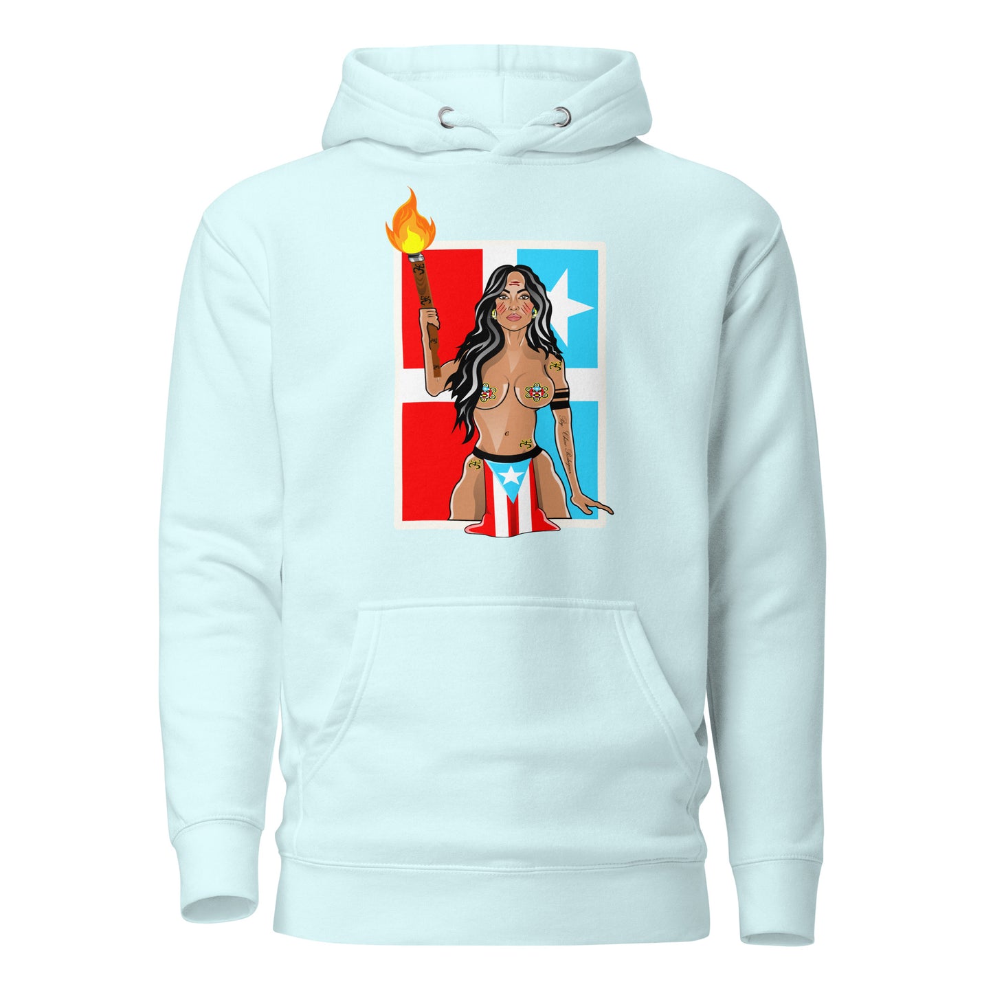 TAINO GODDESS - LARES FLAG (PREMIUM HOODIE)