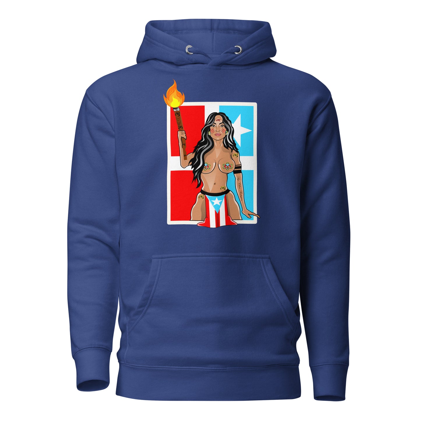 TAINO GODDESS - LARES FLAG (PREMIUM HOODIE)