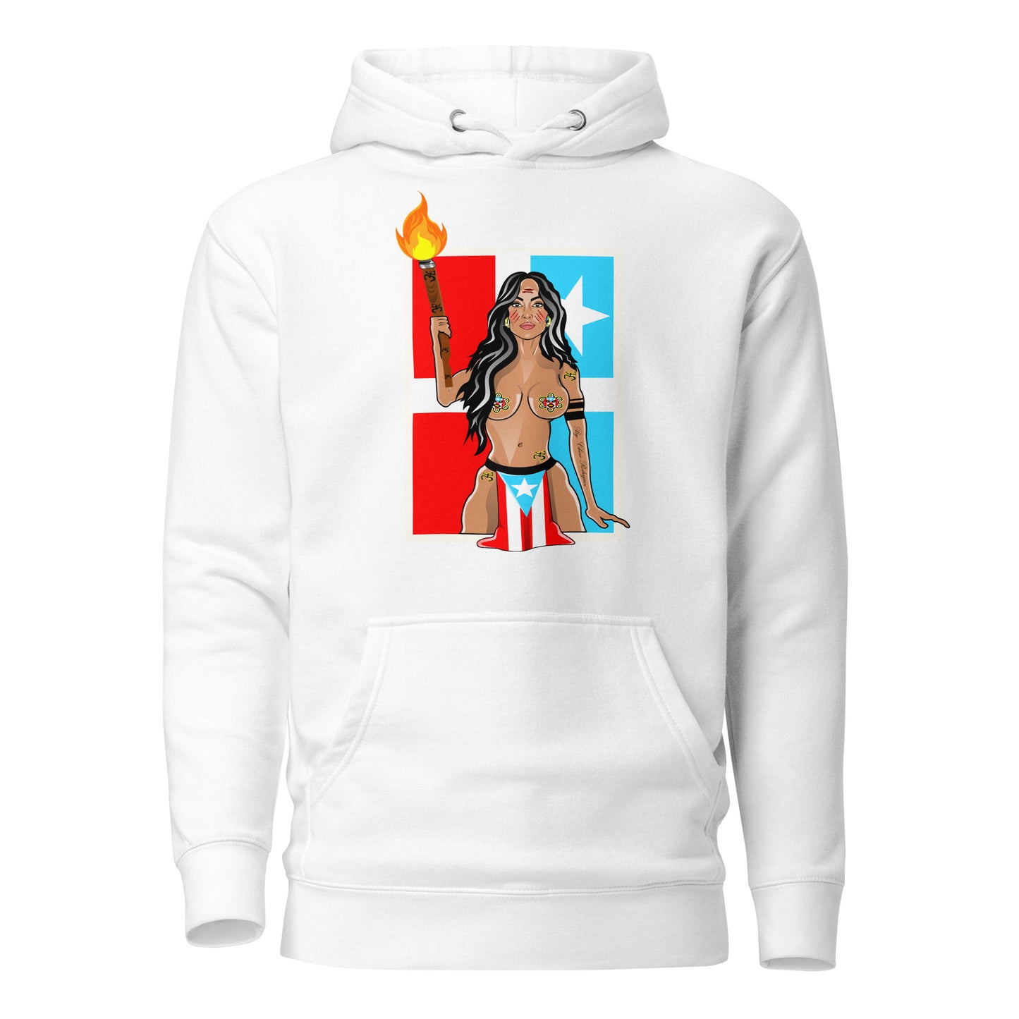TAINO GODDESS - LARES FLAG (PREMIUM HOODIE)