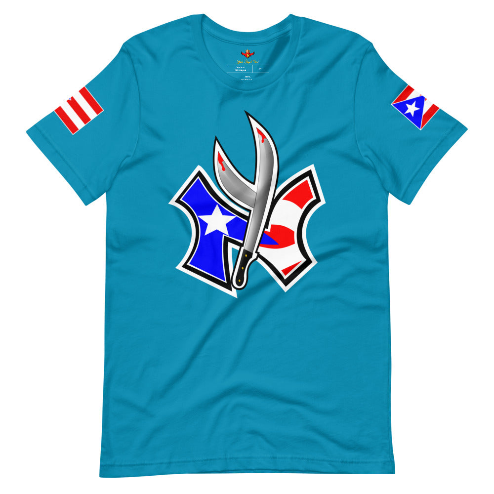 NUYORICAN FLAG - TWIN MACHETE ORIGINAL (PREMIUM TEE)