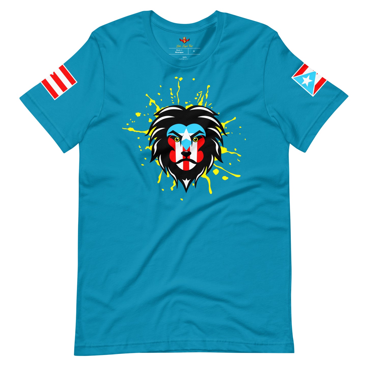 BORICUA KING - ROYAL SPLATTER (PREMIUM TEE)