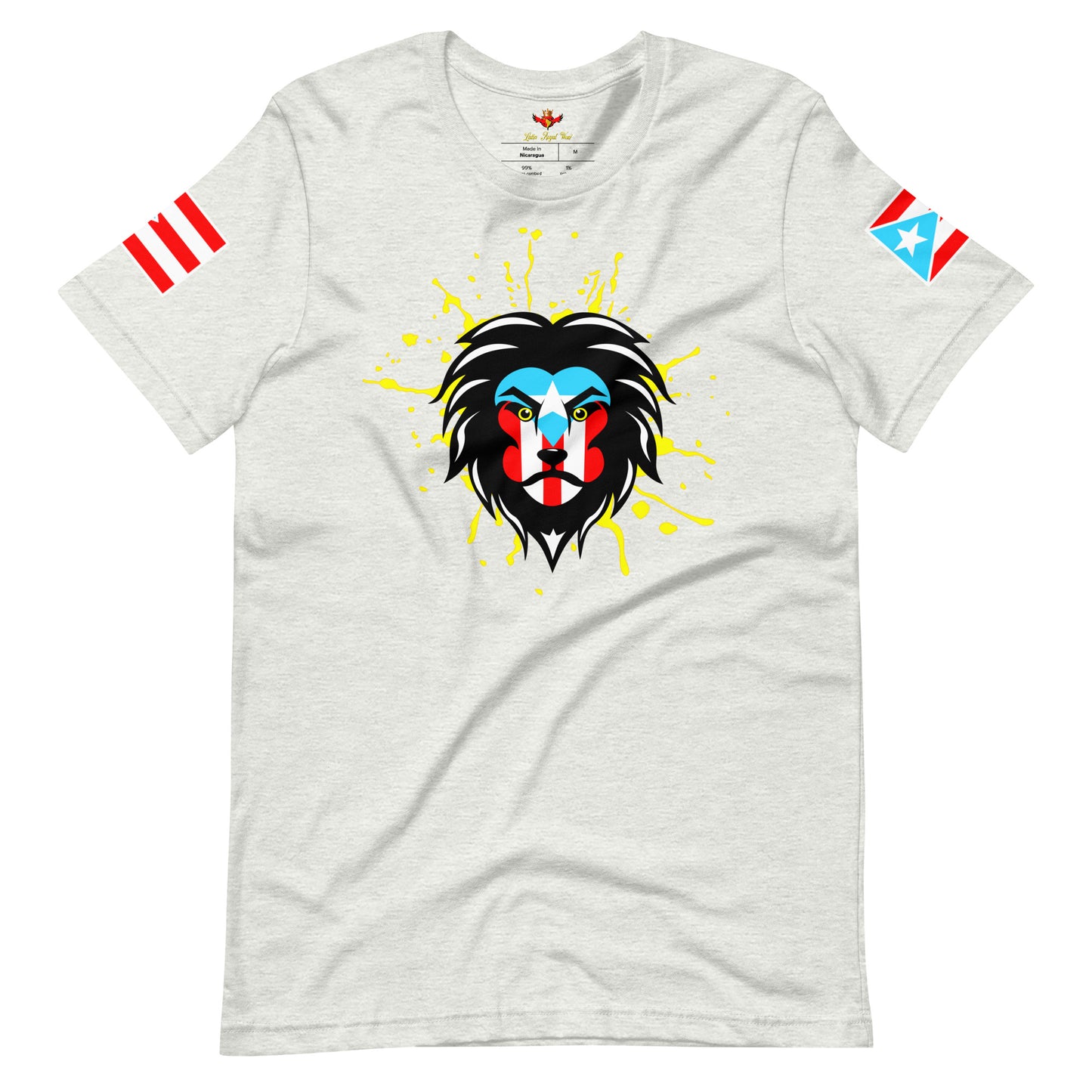 BORICUA KING - ROYAL SPLATTER (PREMIUM TEE)