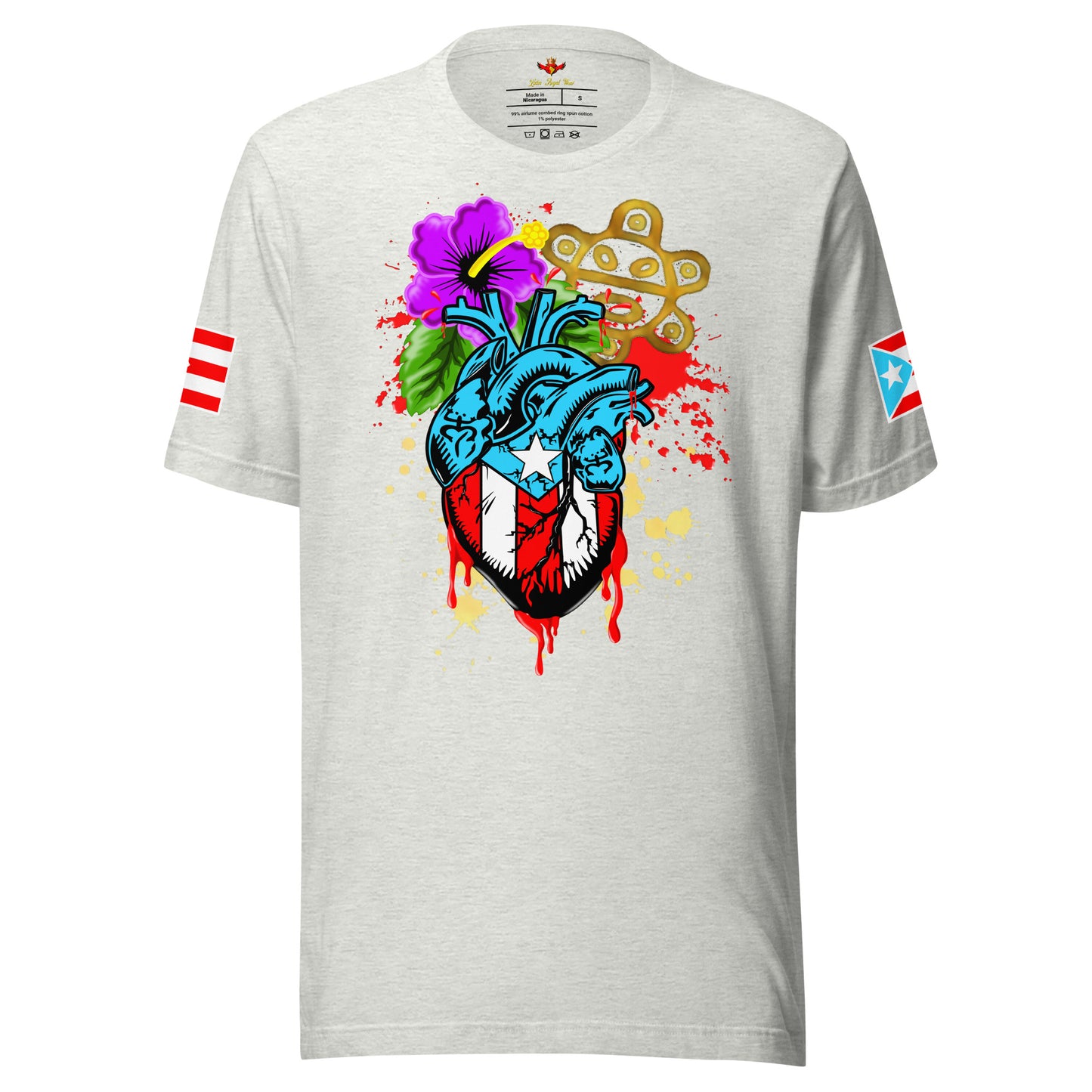 BORICUA DE CORAZON - SPLATTER (PREMIUM TEE)