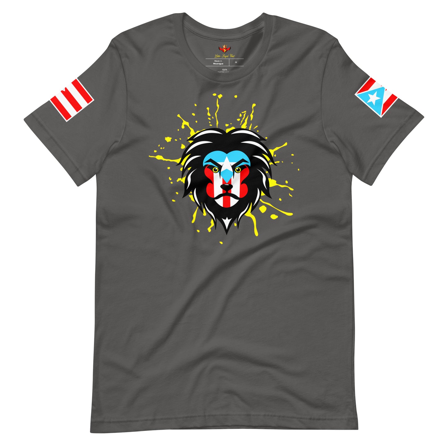 BORICUA KING - ROYAL SPLATTER (PREMIUM TEE)