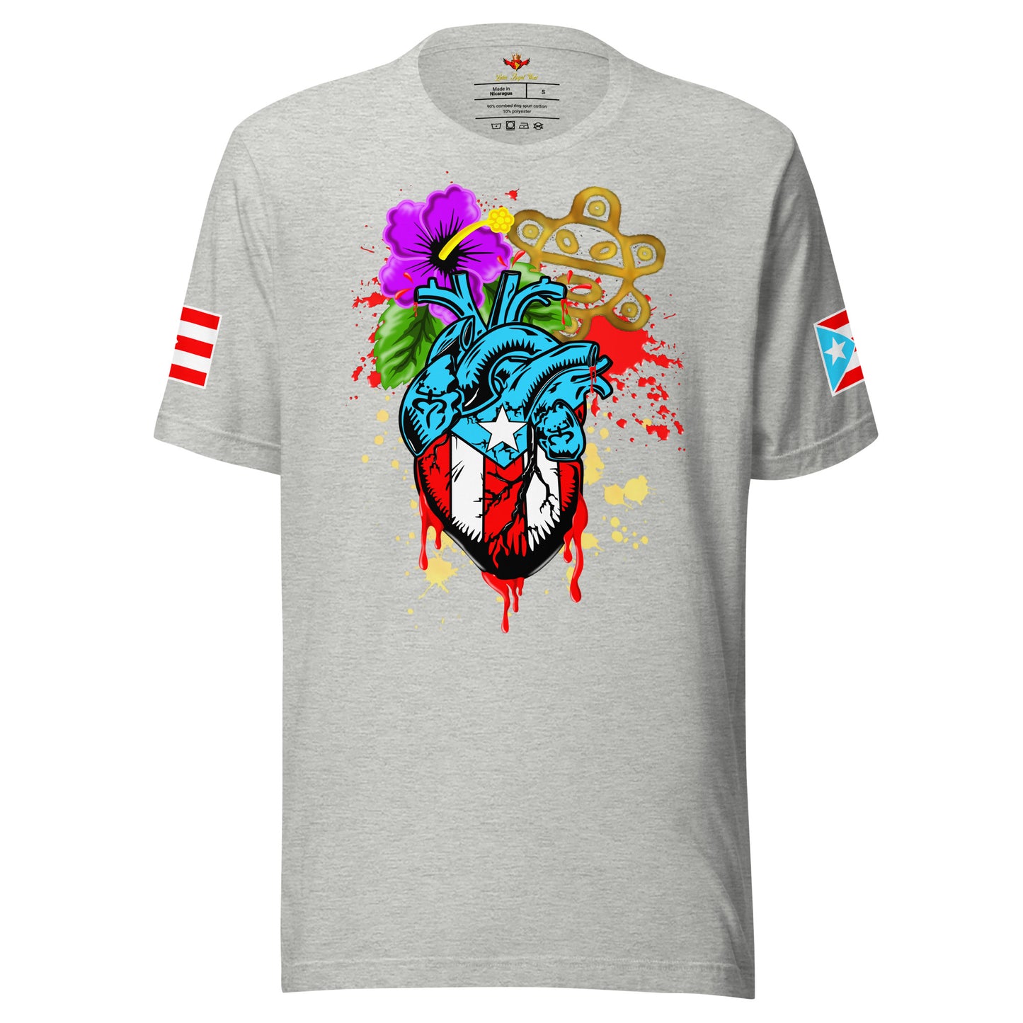 BORICUA DE CORAZON - SPLATTER (PREMIUM TEE)