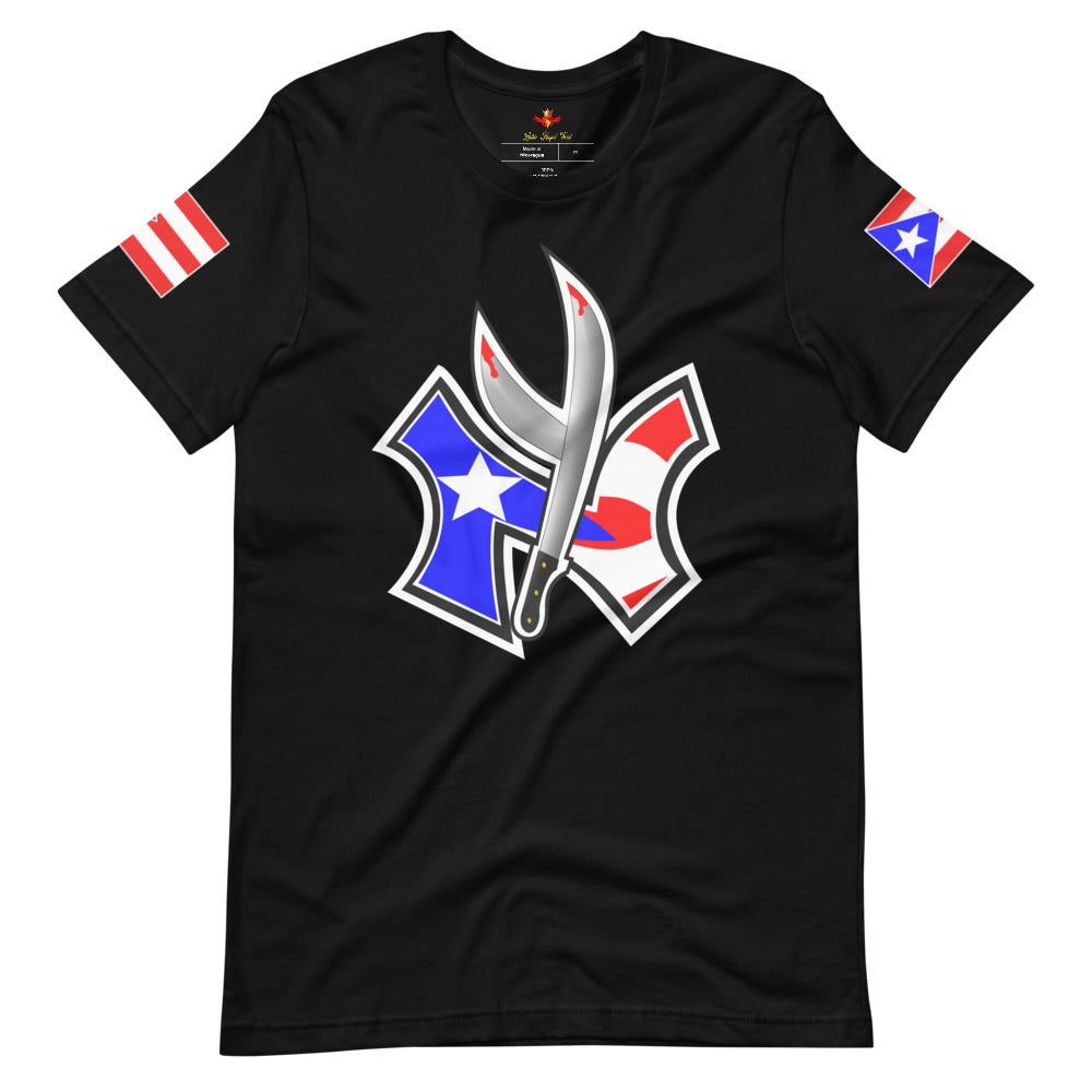 NUYORICAN FLAG - TWIN MACHETE ORIGINAL (PREMIUM TEE)