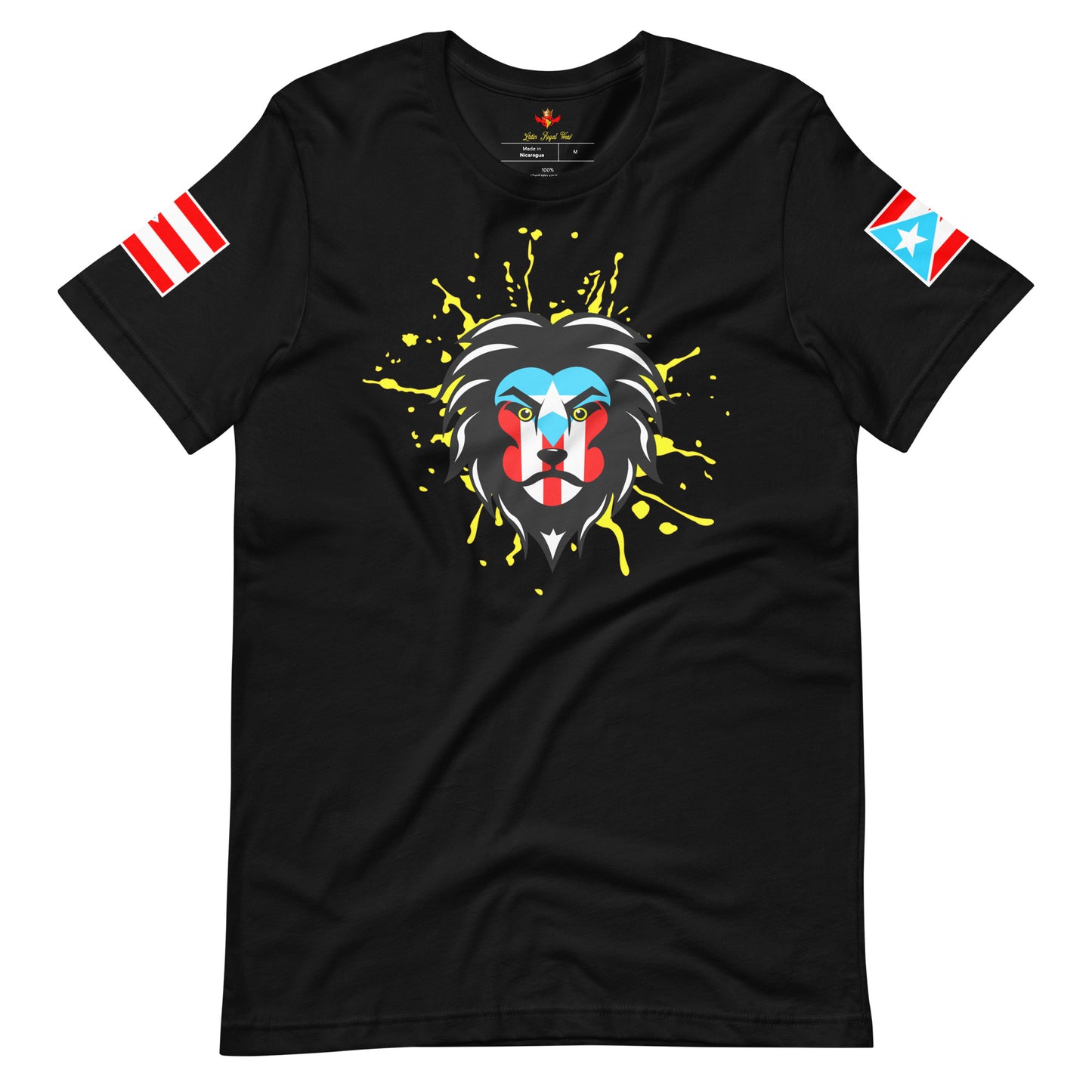 BORICUA KING - ROYAL SPLATTER (PREMIUM TEE)
