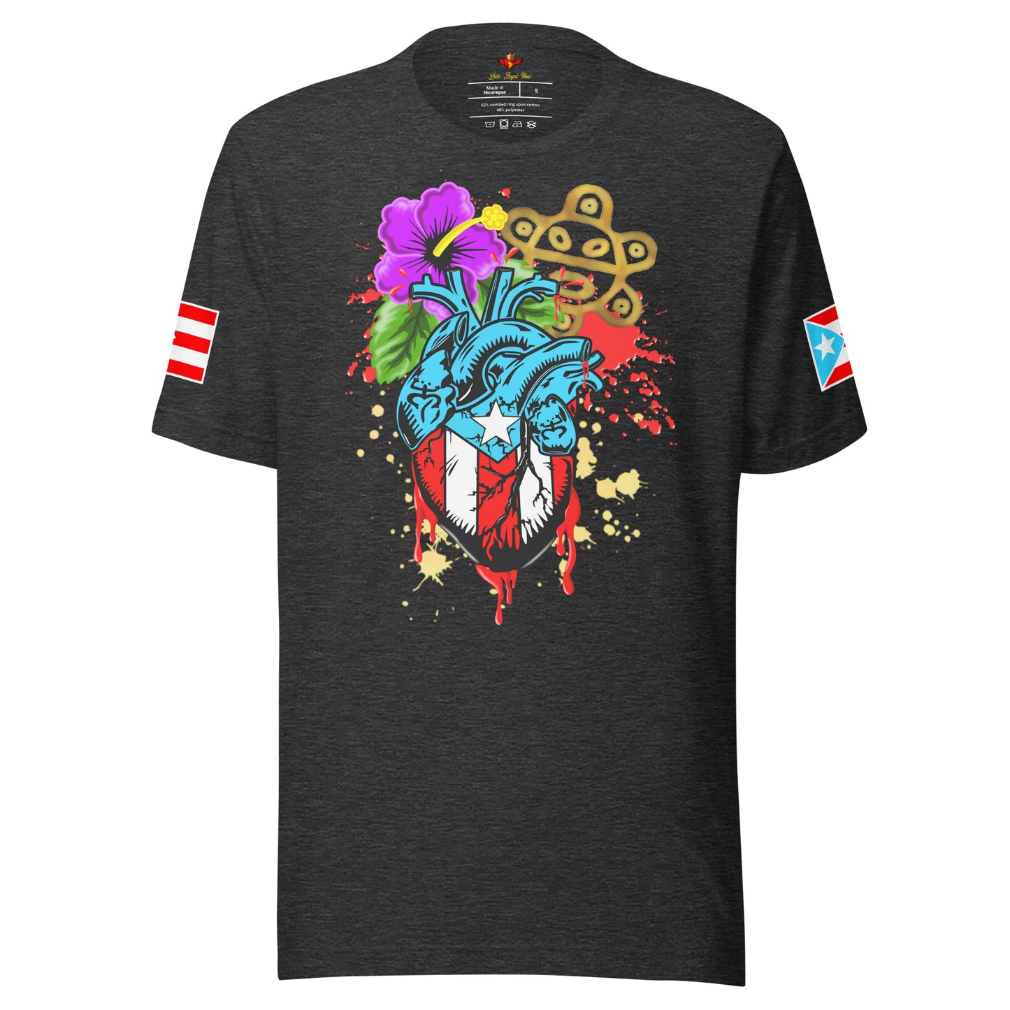 BORICUA DE CORAZON - SPLATTER (PREMIUM TEE)