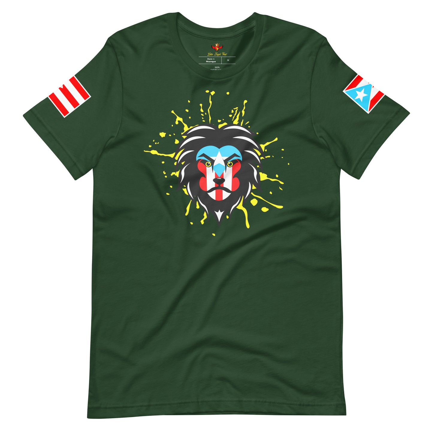 BORICUA KING - ROYAL SPLATTER (PREMIUM TEE)