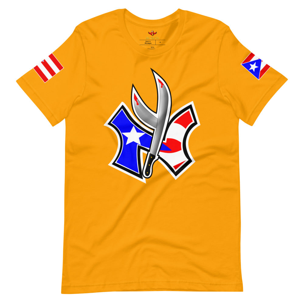 NUYORICAN FLAG - TWIN MACHETE ORIGINAL (PREMIUM TEE)
