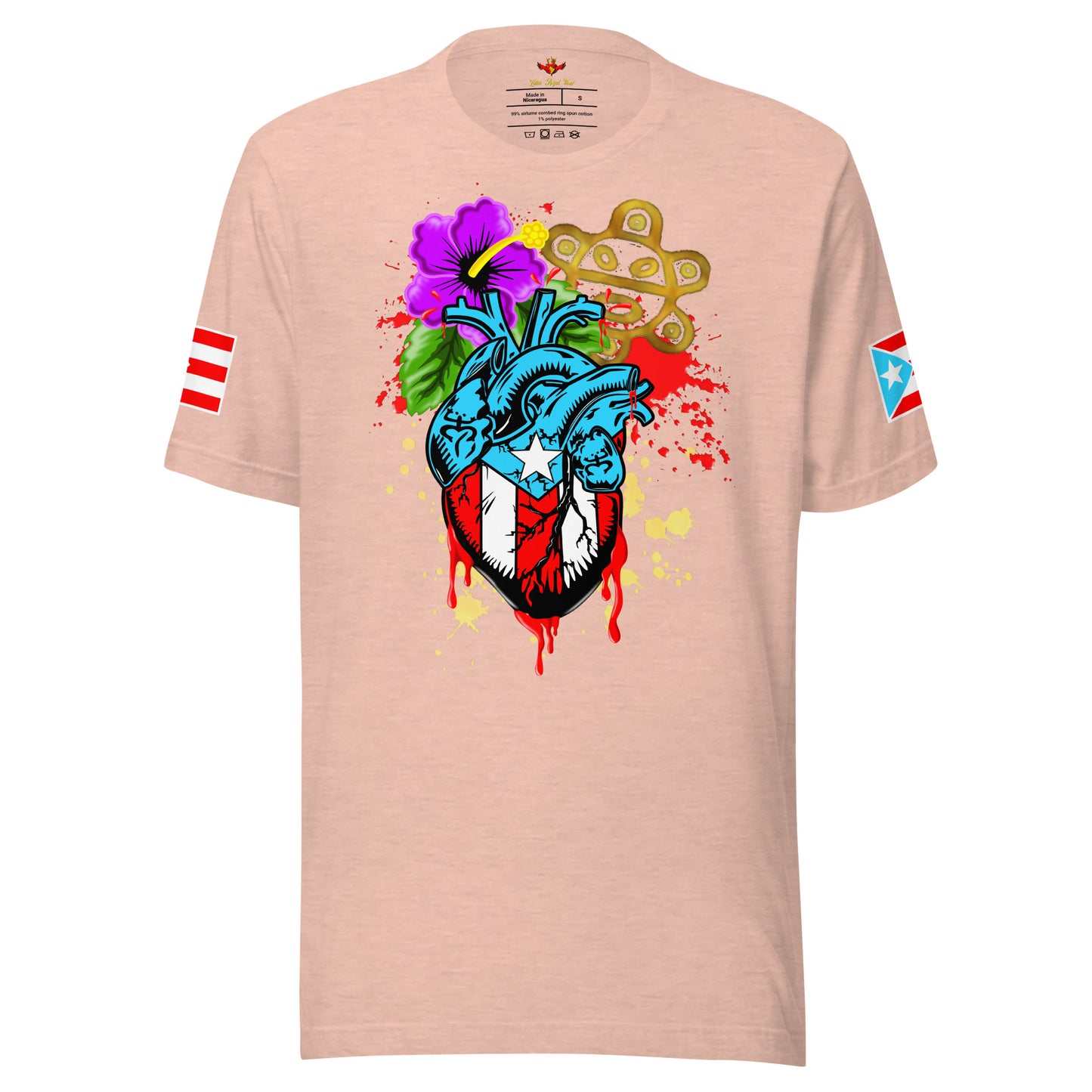BORICUA DE CORAZON - SPLATTER (PREMIUM TEE)