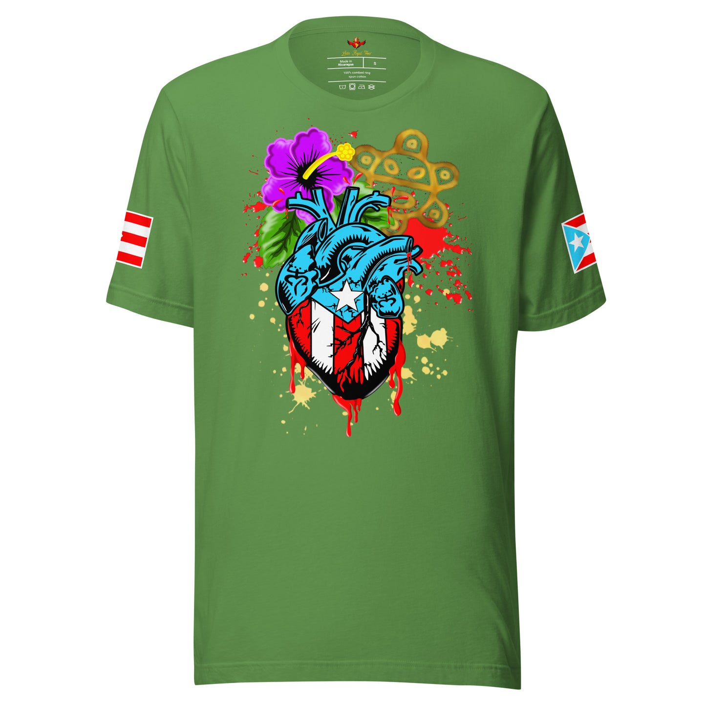 BORICUA DE CORAZON - SPLATTER (PREMIUM TEE)