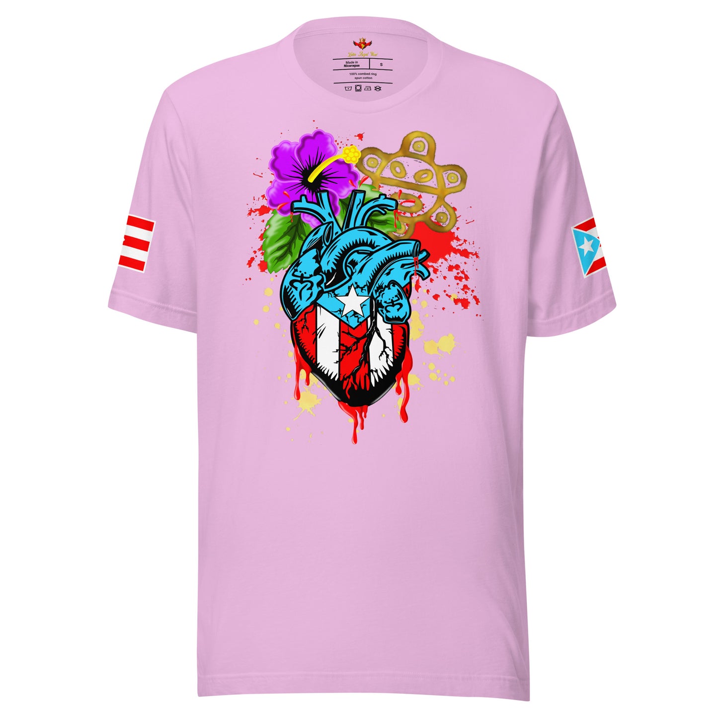 BORICUA DE CORAZON - SPLATTER (PREMIUM TEE)