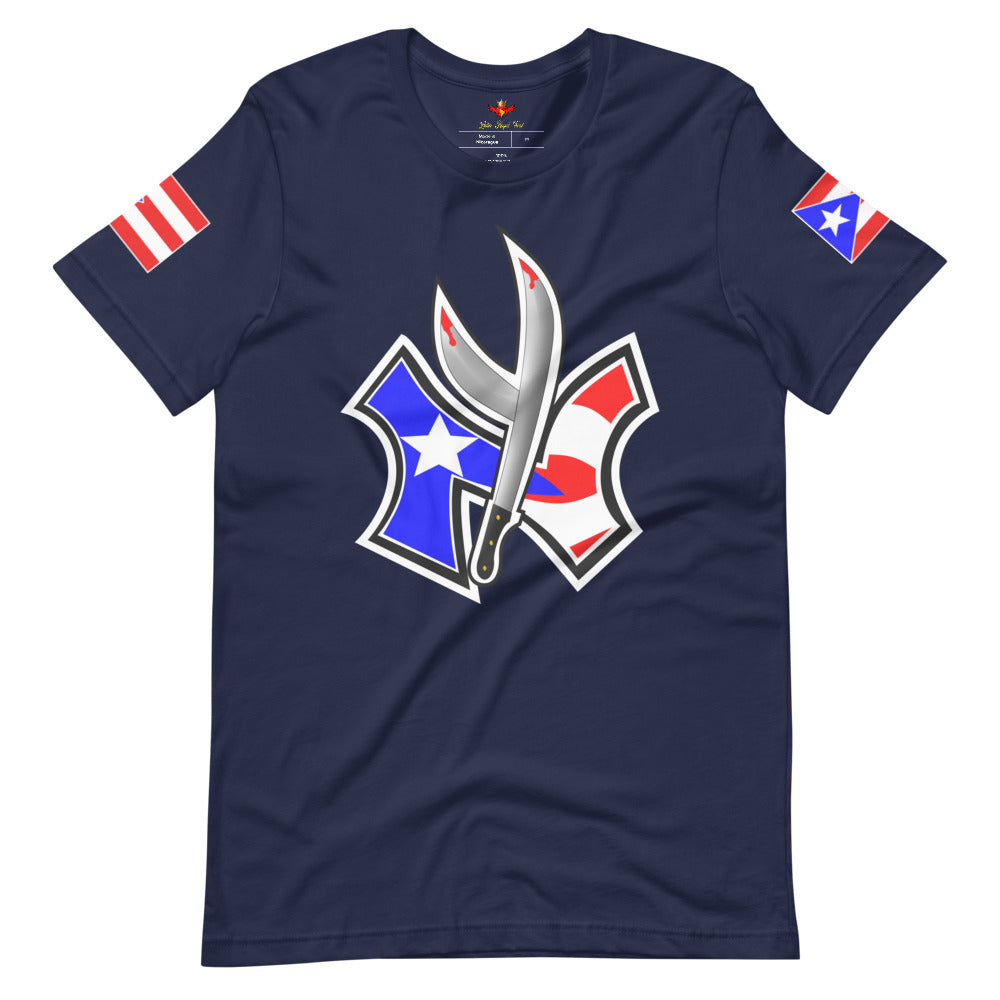 NUYORICAN FLAG - TWIN MACHETE ORIGINAL (PREMIUM TEE)