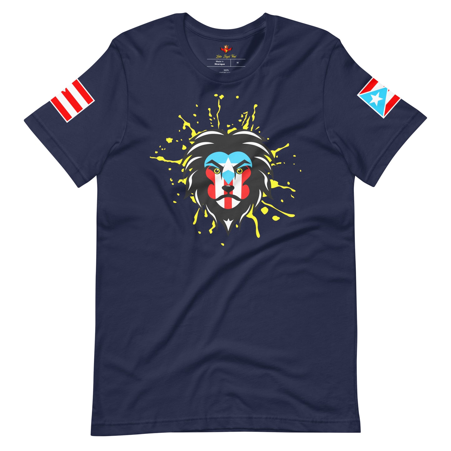 BORICUA KING - ROYAL SPLATTER (PREMIUM TEE)