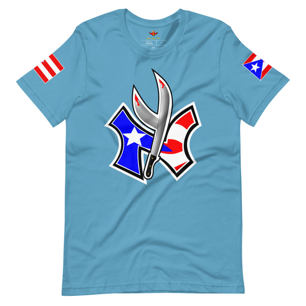 NUYORICAN FLAG - TWIN MACHETE ORIGINAL (PREMIUM TEE)