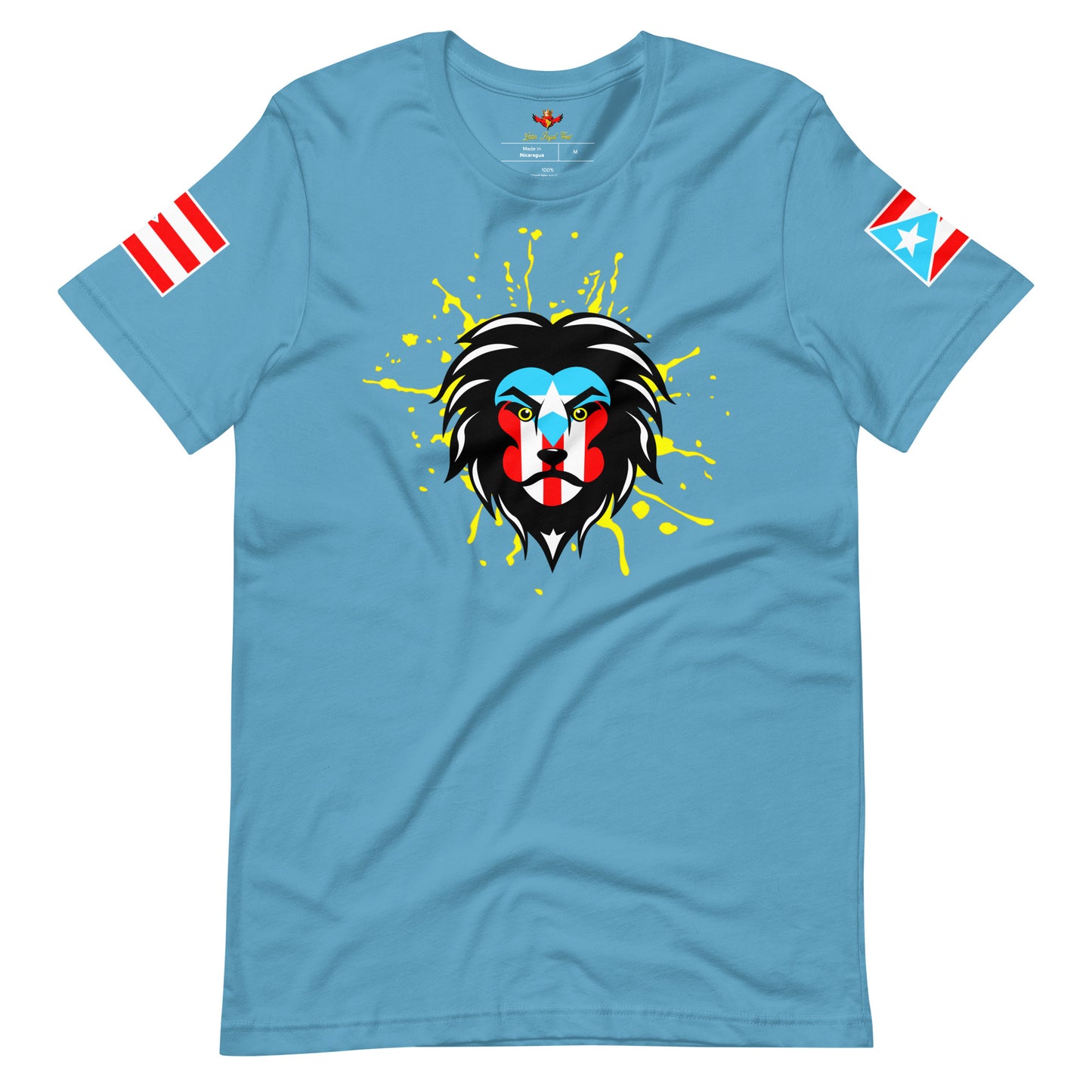 BORICUA KING - ROYAL SPLATTER (PREMIUM TEE)