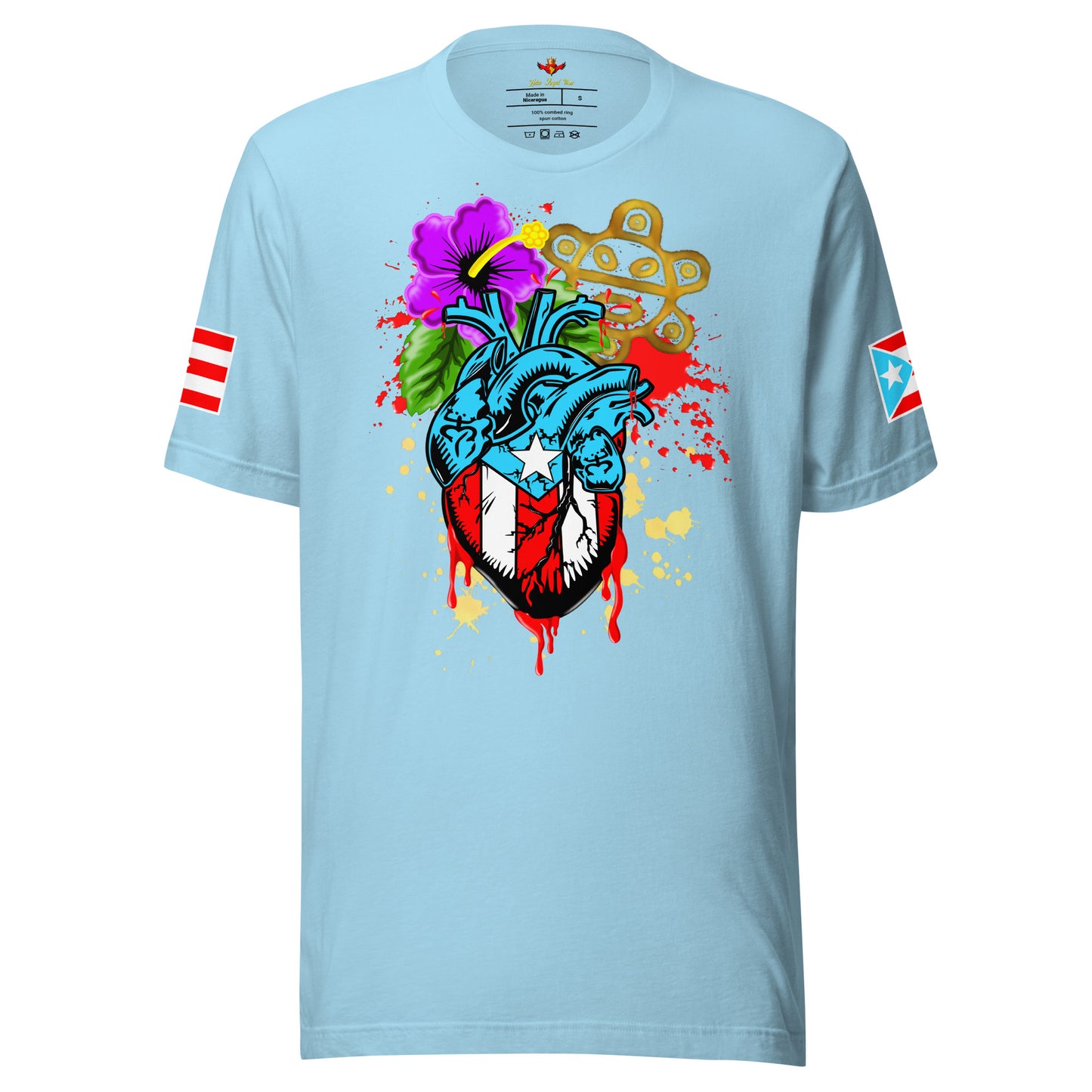 BORICUA DE CORAZON - SPLATTER (PREMIUM TEE)