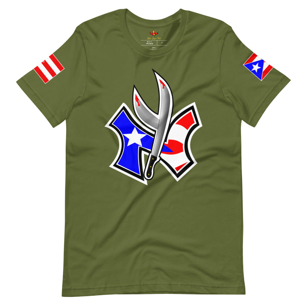 NUYORICAN FLAG - TWIN MACHETE ORIGINAL (PREMIUM TEE)