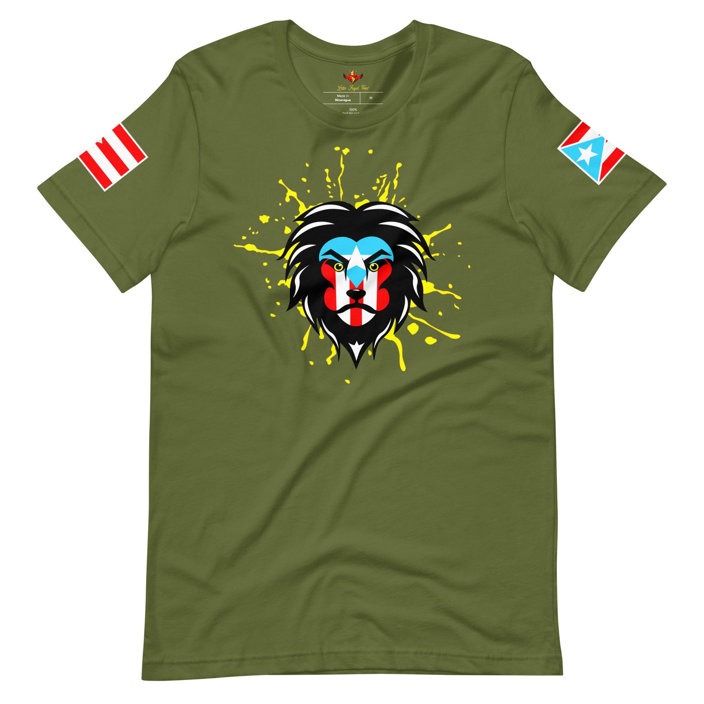 BORICUA KING - ROYAL SPLATTER (PREMIUM TEE)