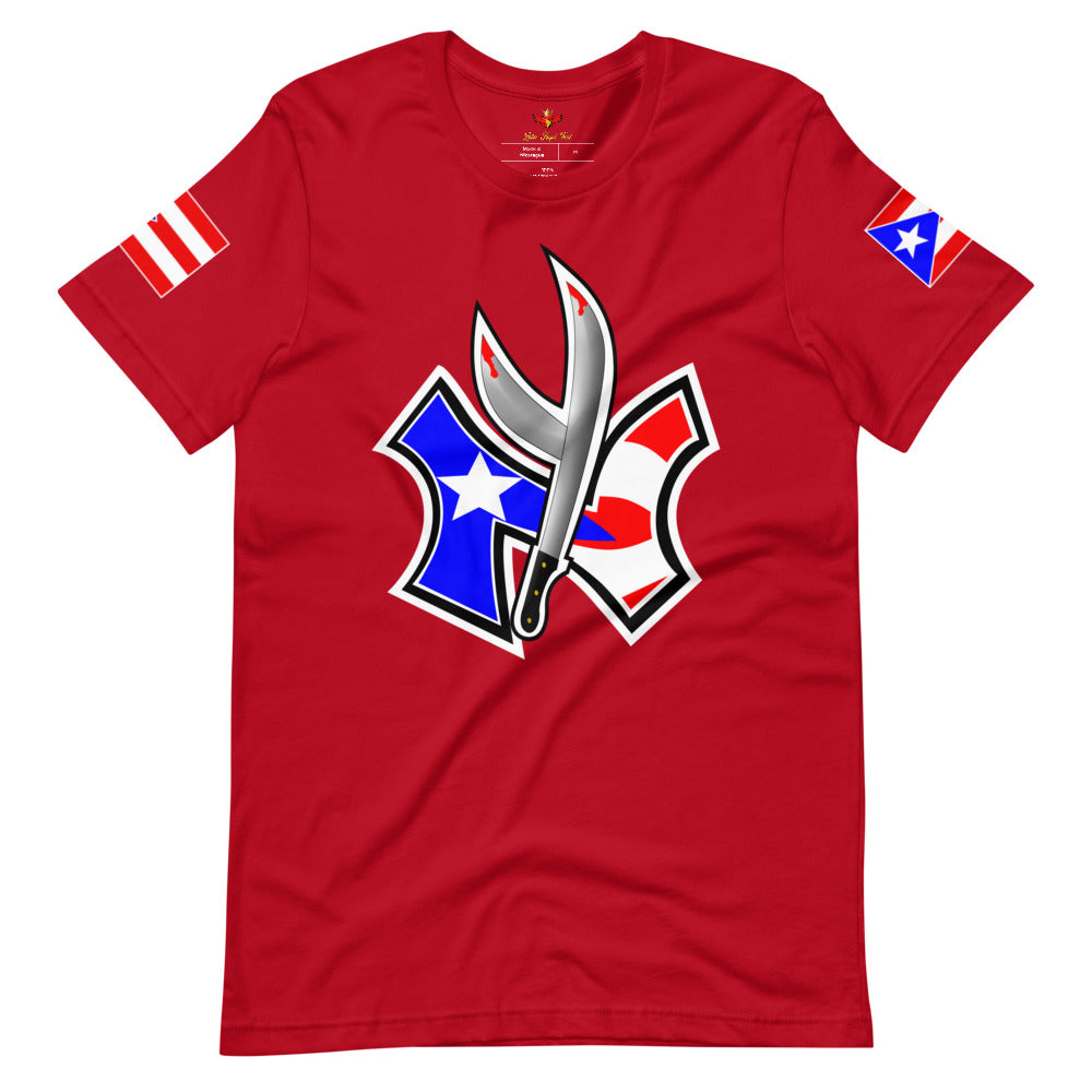 NUYORICAN FLAG - TWIN MACHETE ORIGINAL (PREMIUM TEE)