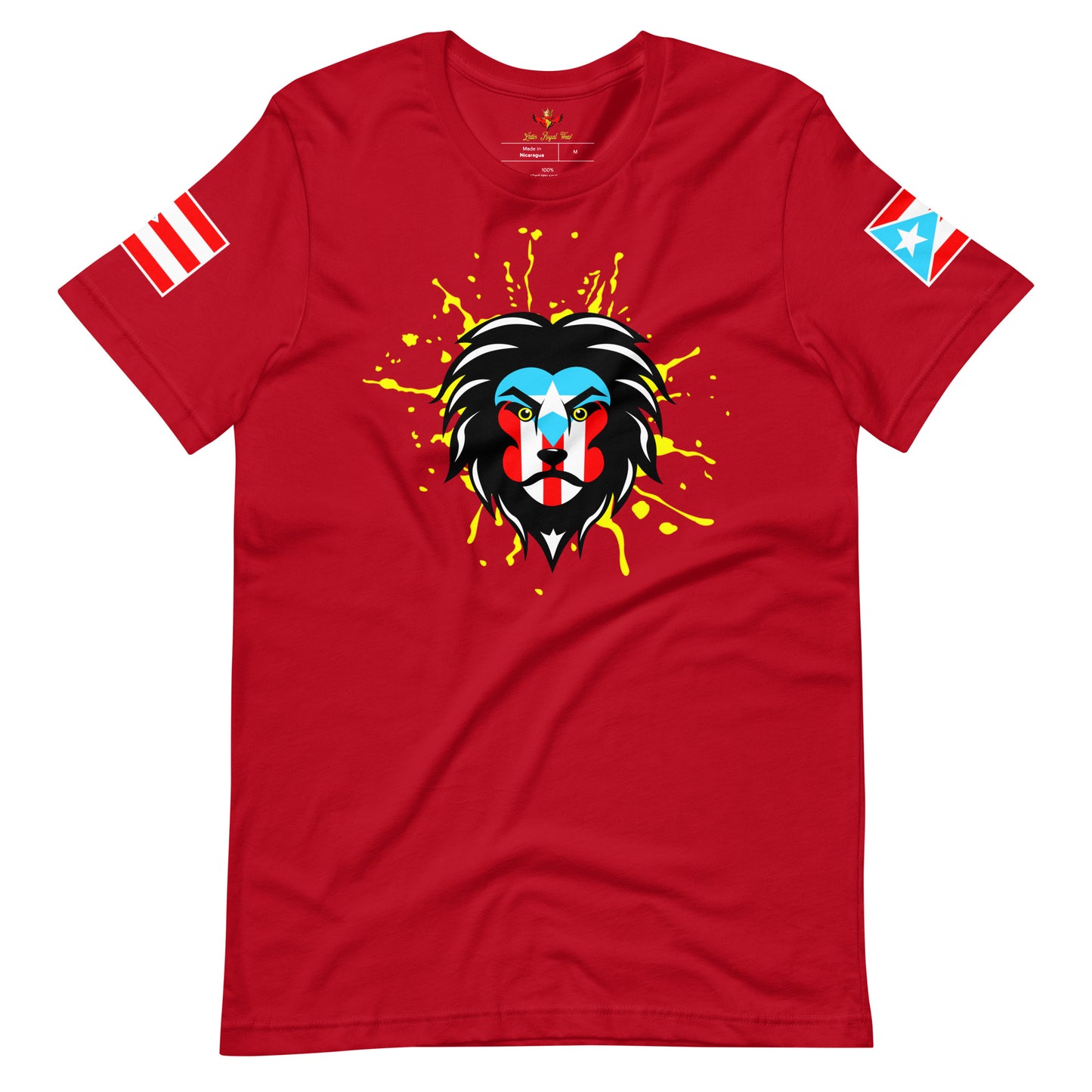 BORICUA KING - ROYAL SPLATTER (PREMIUM TEE)