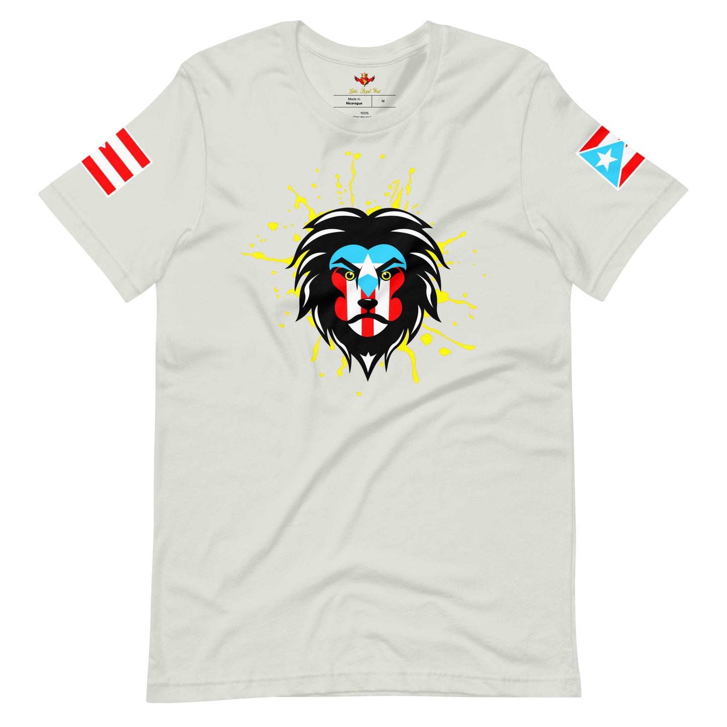 BORICUA KING - ROYAL SPLATTER (PREMIUM TEE)