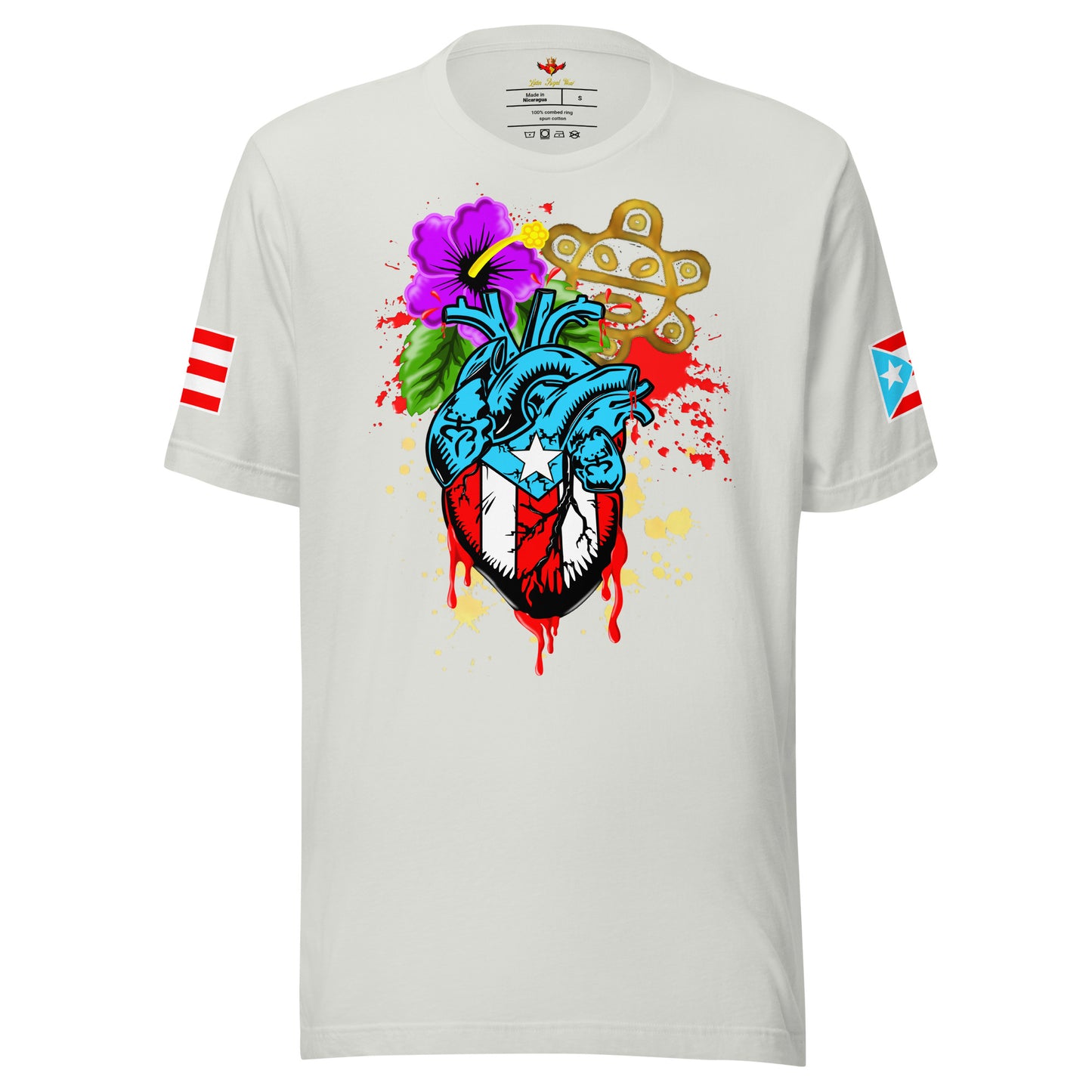 BORICUA DE CORAZON - SPLATTER (PREMIUM TEE)