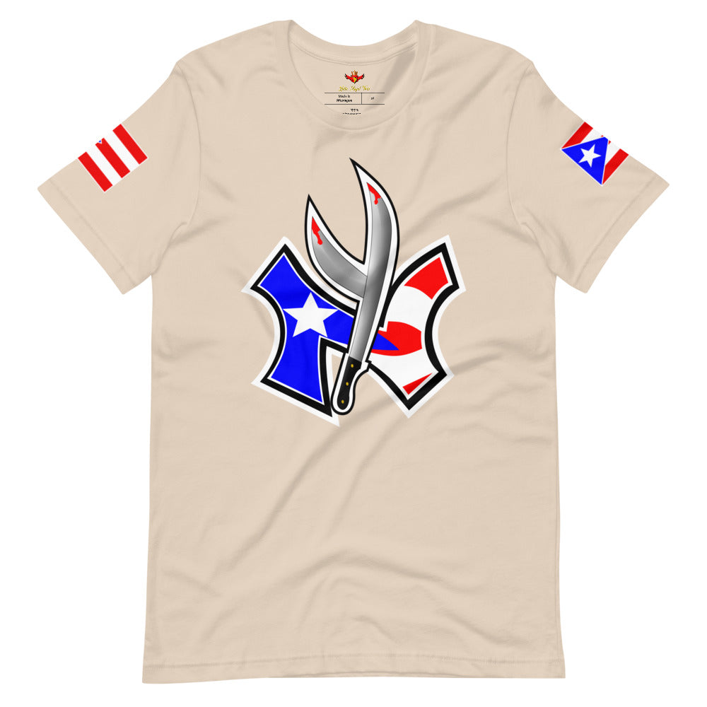 NUYORICAN FLAG - TWIN MACHETE ORIGINAL (PREMIUM TEE)