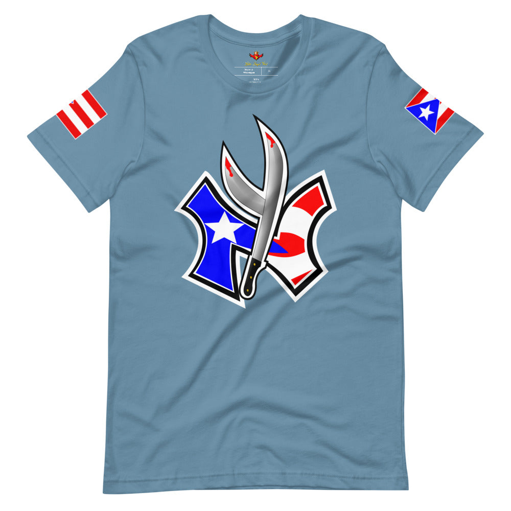 NUYORICAN FLAG - TWIN MACHETE ORIGINAL (PREMIUM TEE)