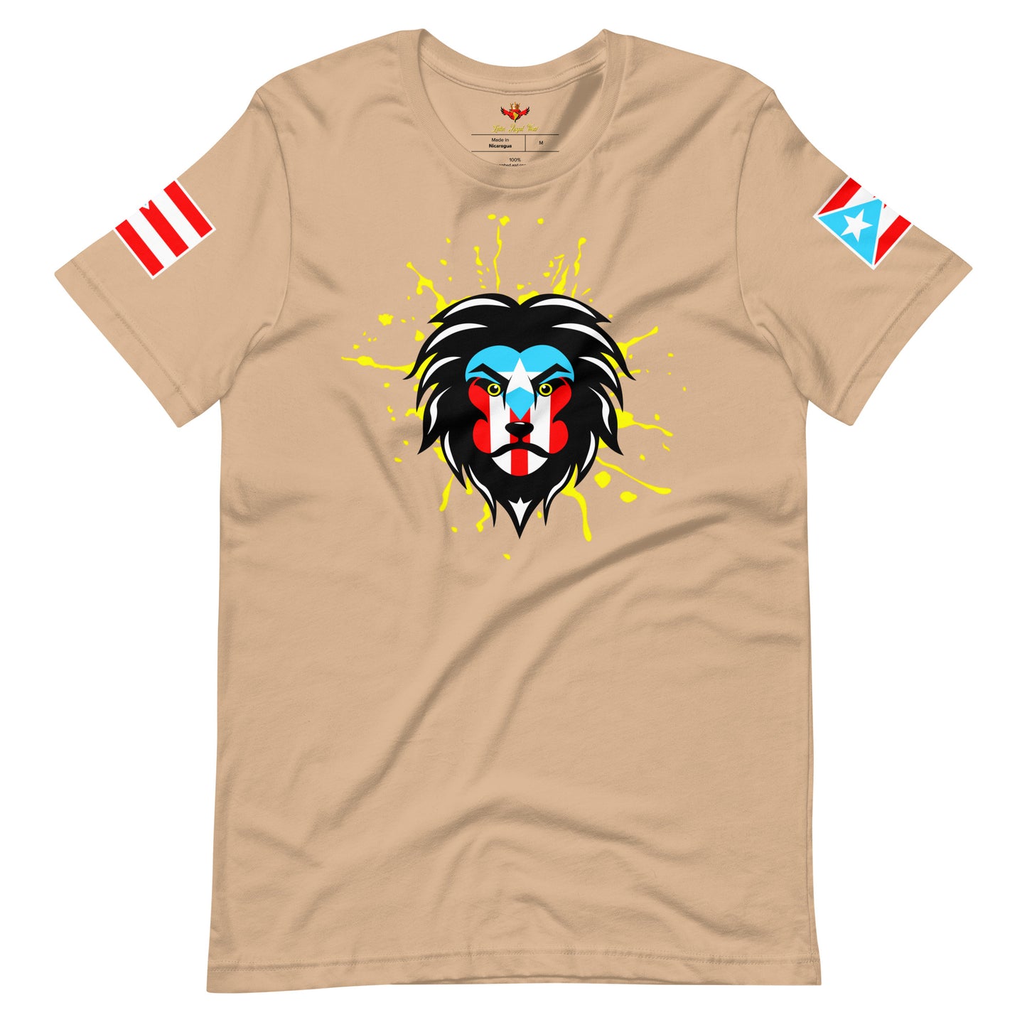 BORICUA KING - ROYAL SPLATTER (PREMIUM TEE)