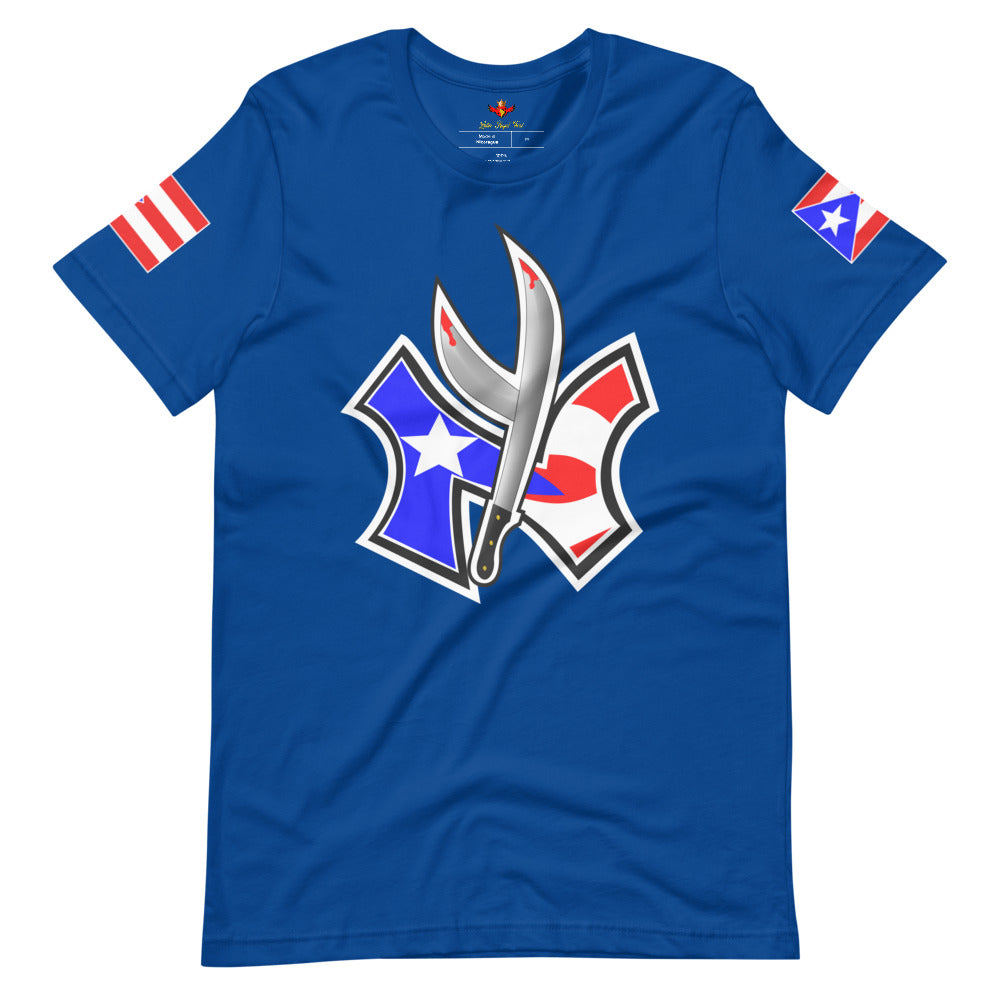 NUYORICAN FLAG - TWIN MACHETE ORIGINAL (PREMIUM TEE)