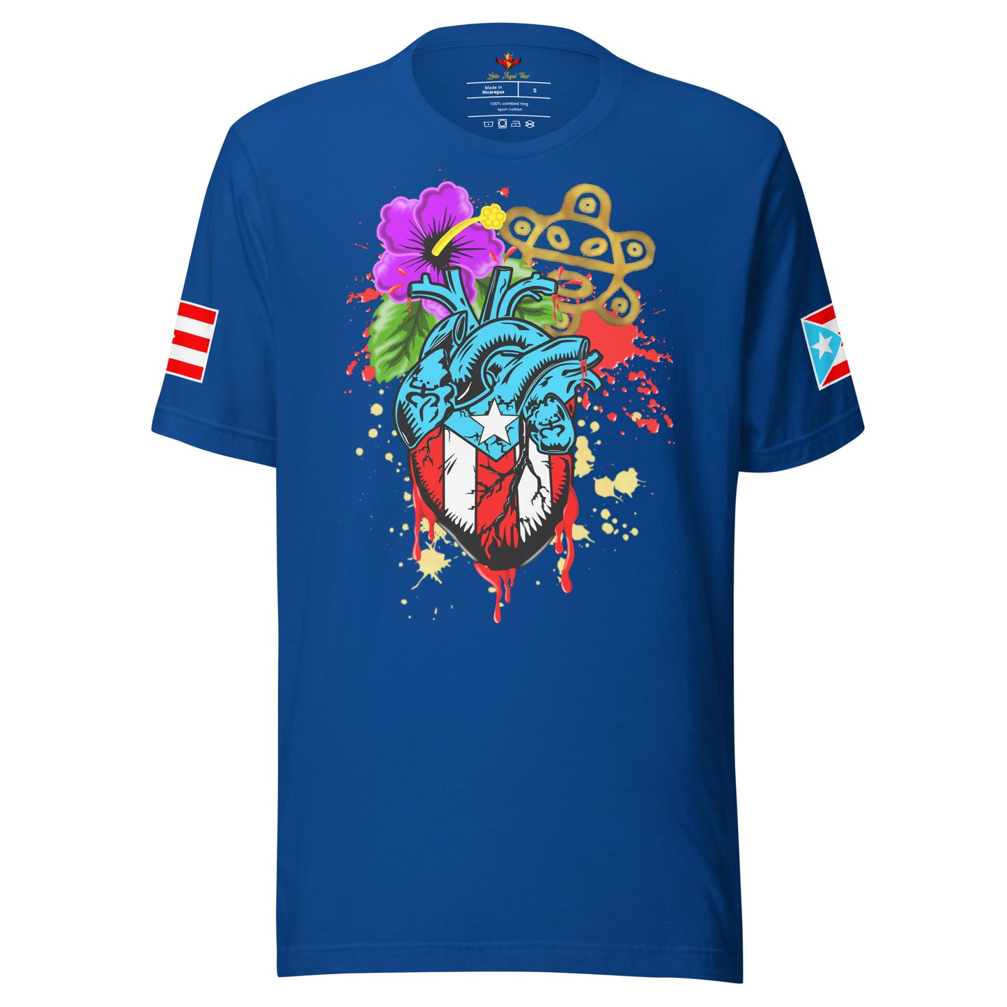 BORICUA DE CORAZON - SPLATTER (PREMIUM TEE)