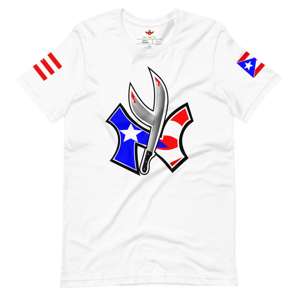 NUYORICAN FLAG - TWIN MACHETE ORIGINAL (PREMIUM TEE)