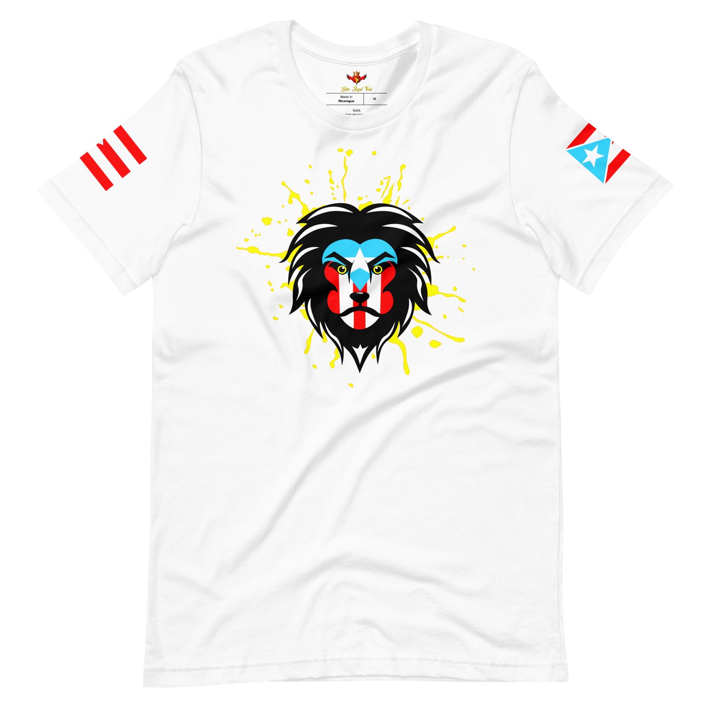BORICUA KING - ROYAL SPLATTER (PREMIUM TEE)