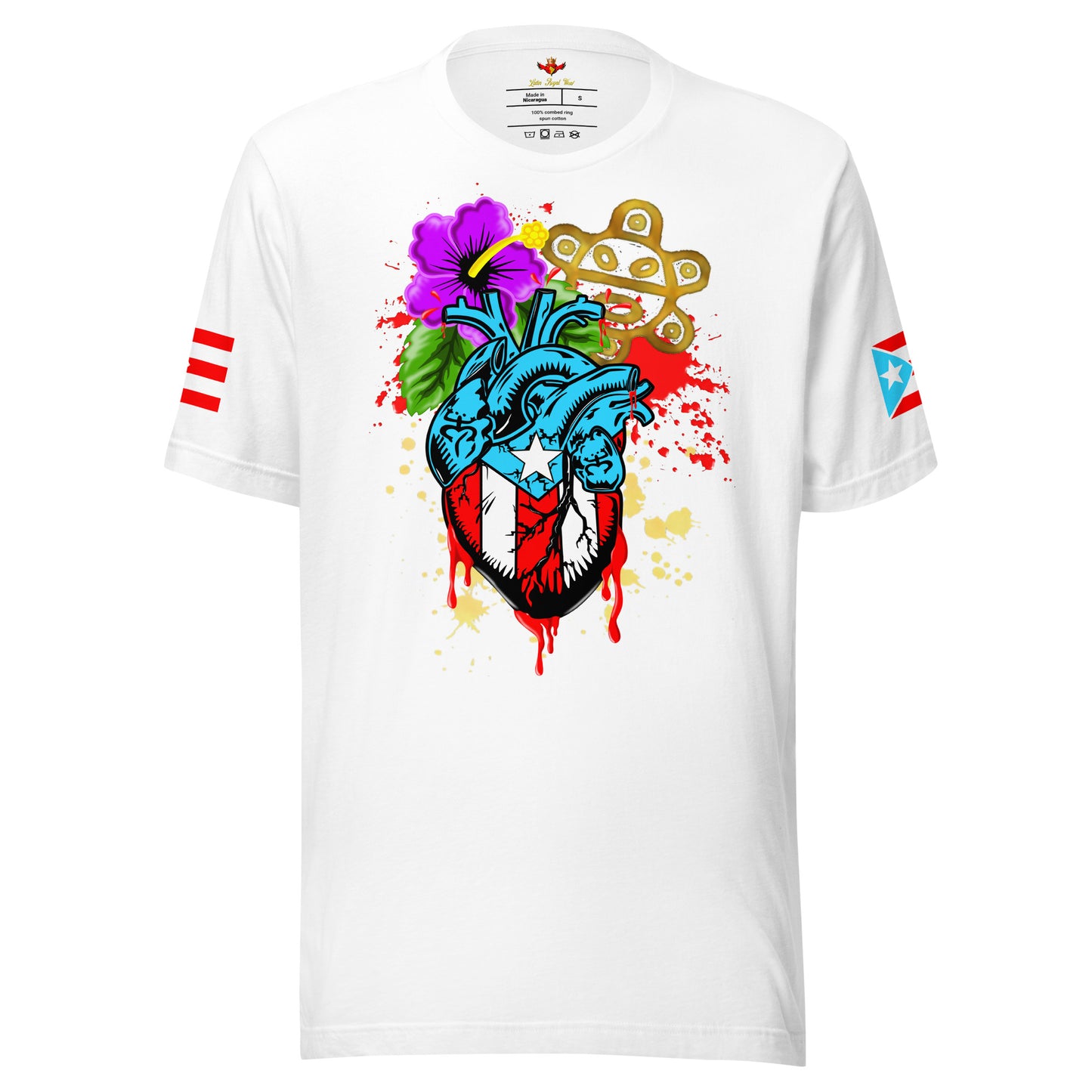 BORICUA DE CORAZON - SPLATTER (PREMIUM TEE)