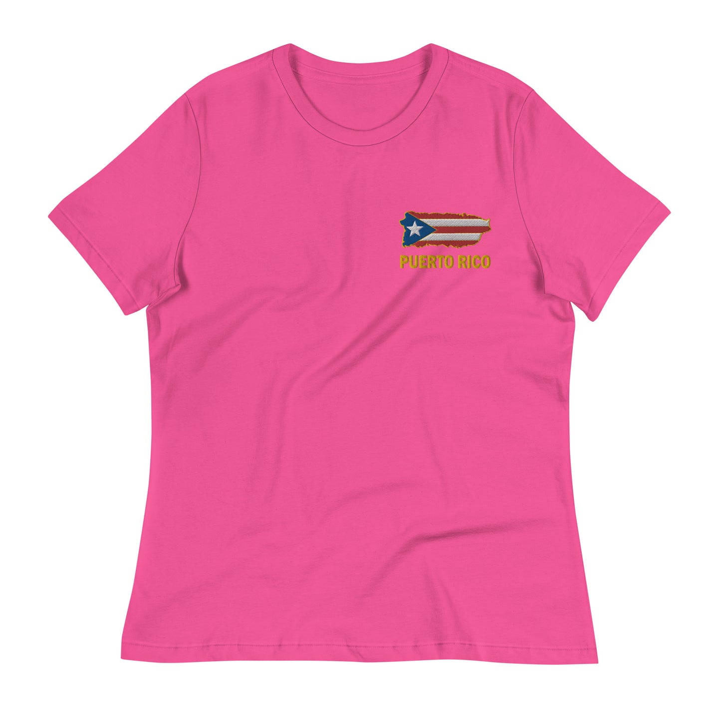ROYAL MAP OF PR - EMBROIDERY (Women's Relaxed Tee)