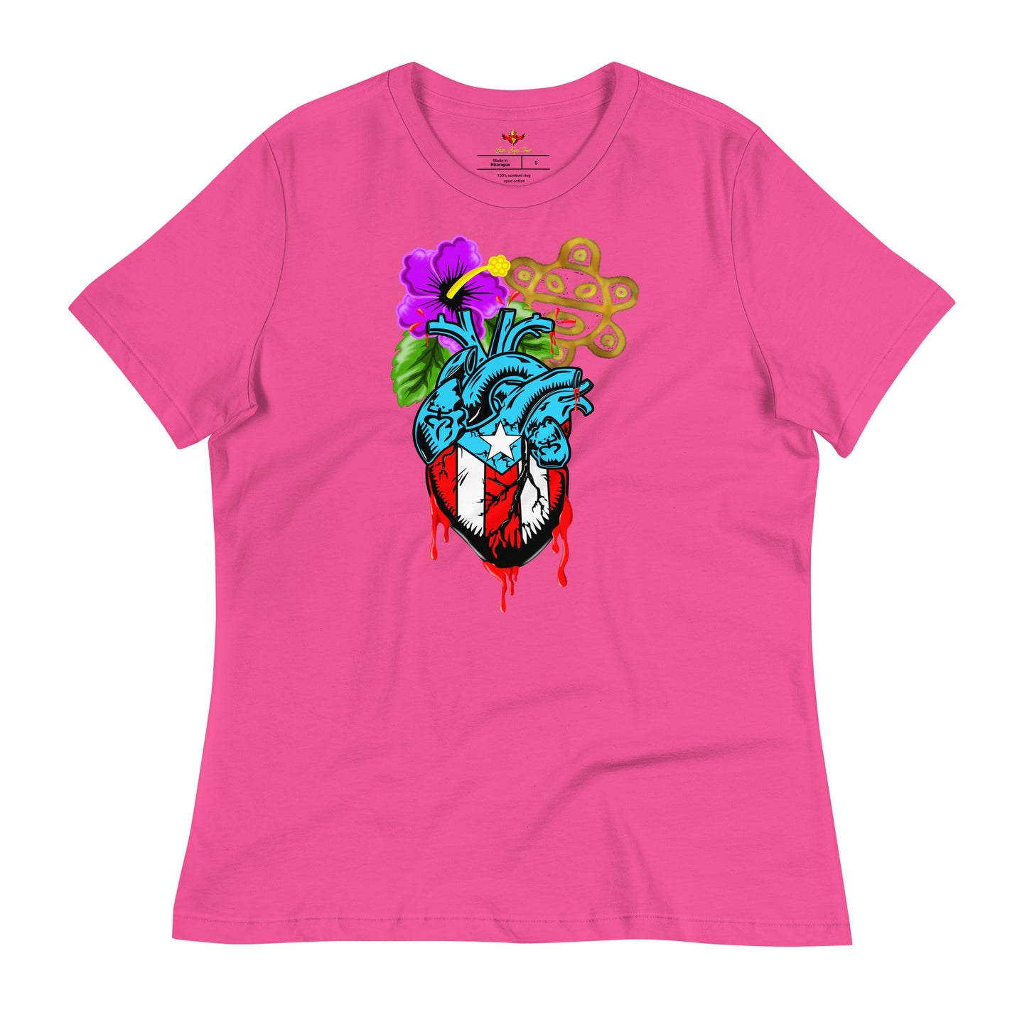 BORICUA DE CORAZON (Women's Relaxed Premium Tee)