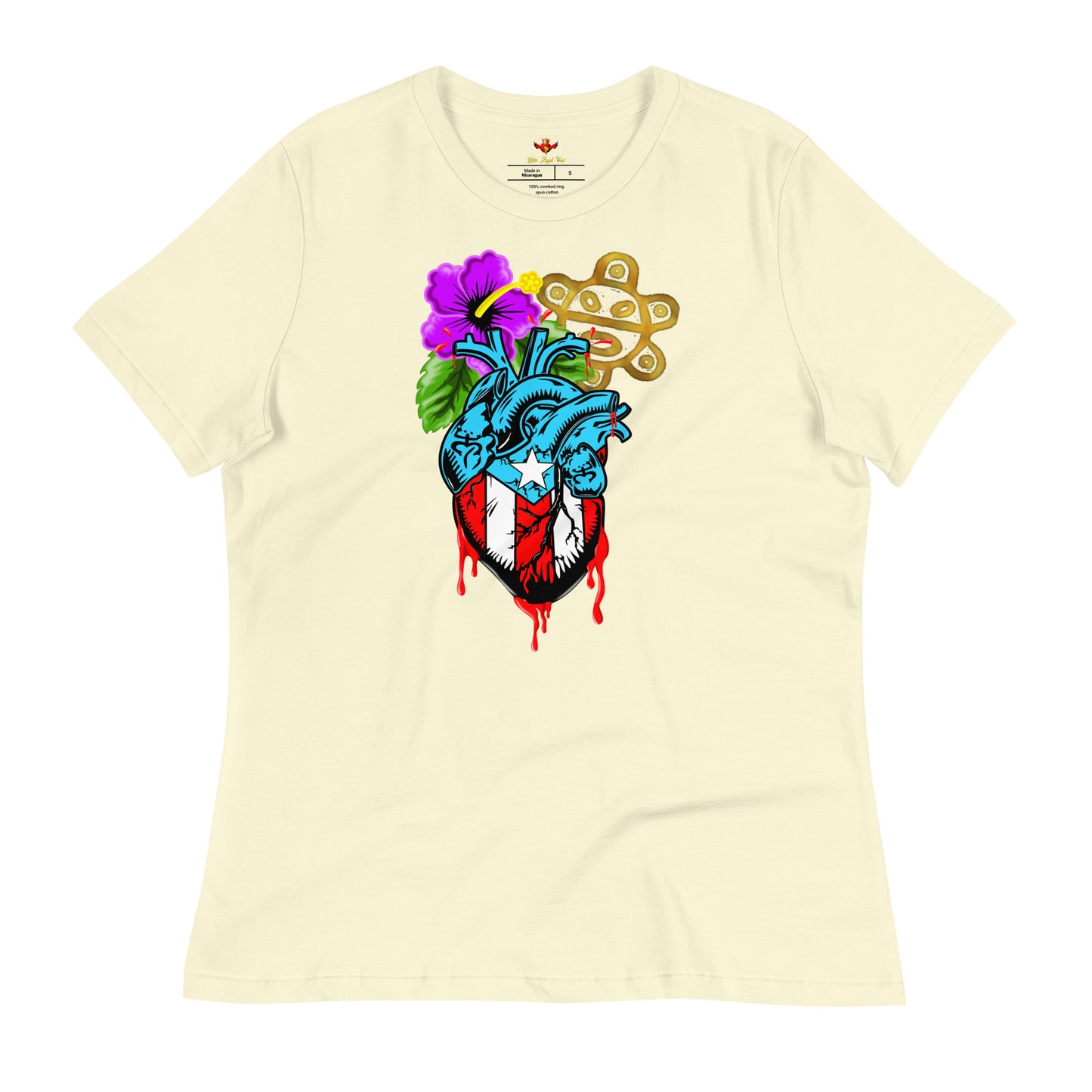 BORICUA DE CORAZON (Women's Relaxed Premium Tee)