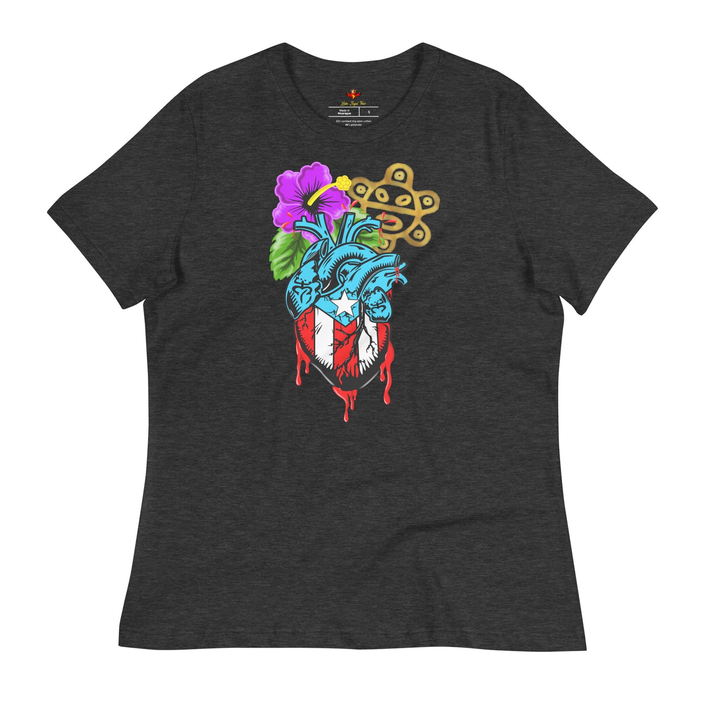 BORICUA DE CORAZON (Women's Relaxed Premium Tee)