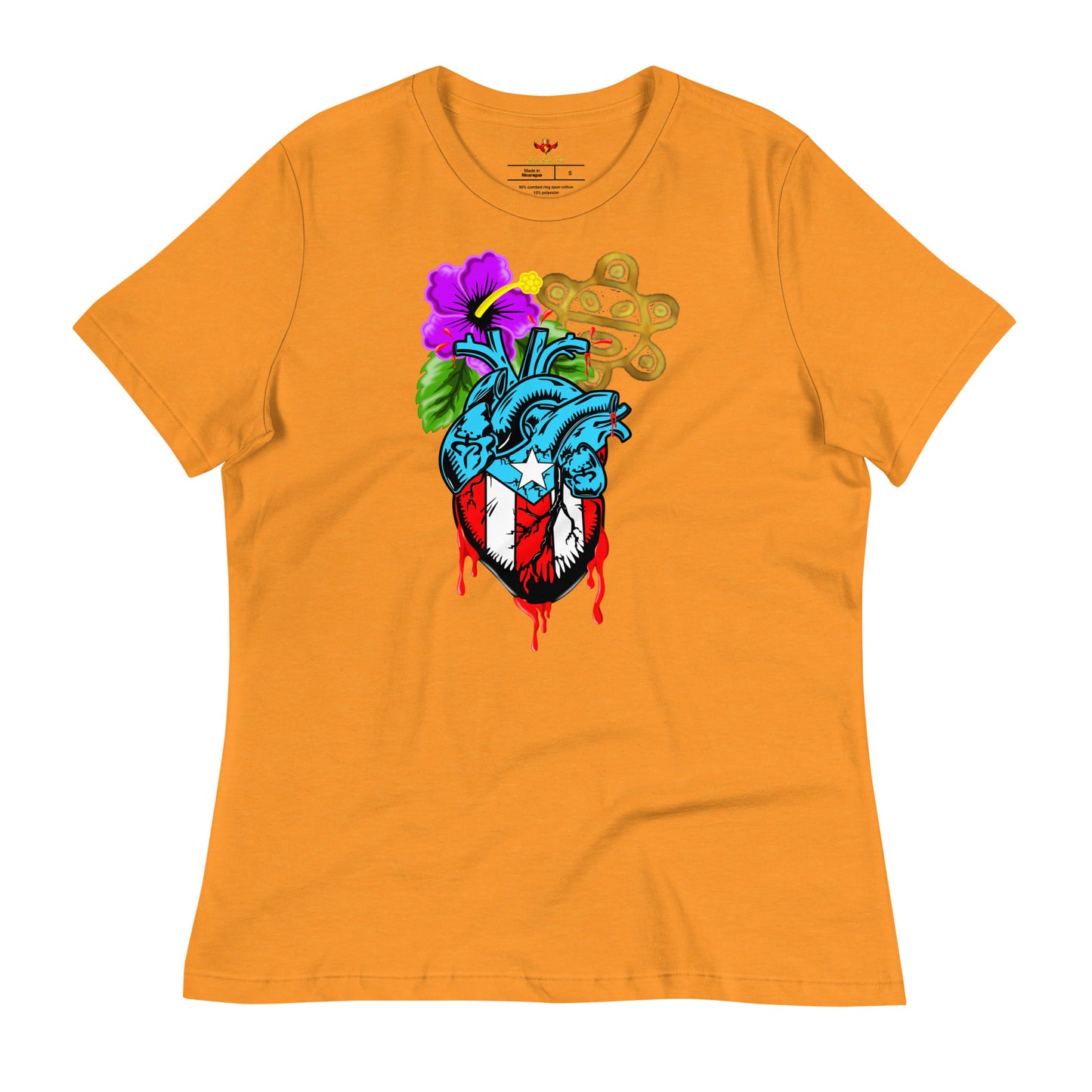 BORICUA DE CORAZON (Women's Relaxed Premium Tee)