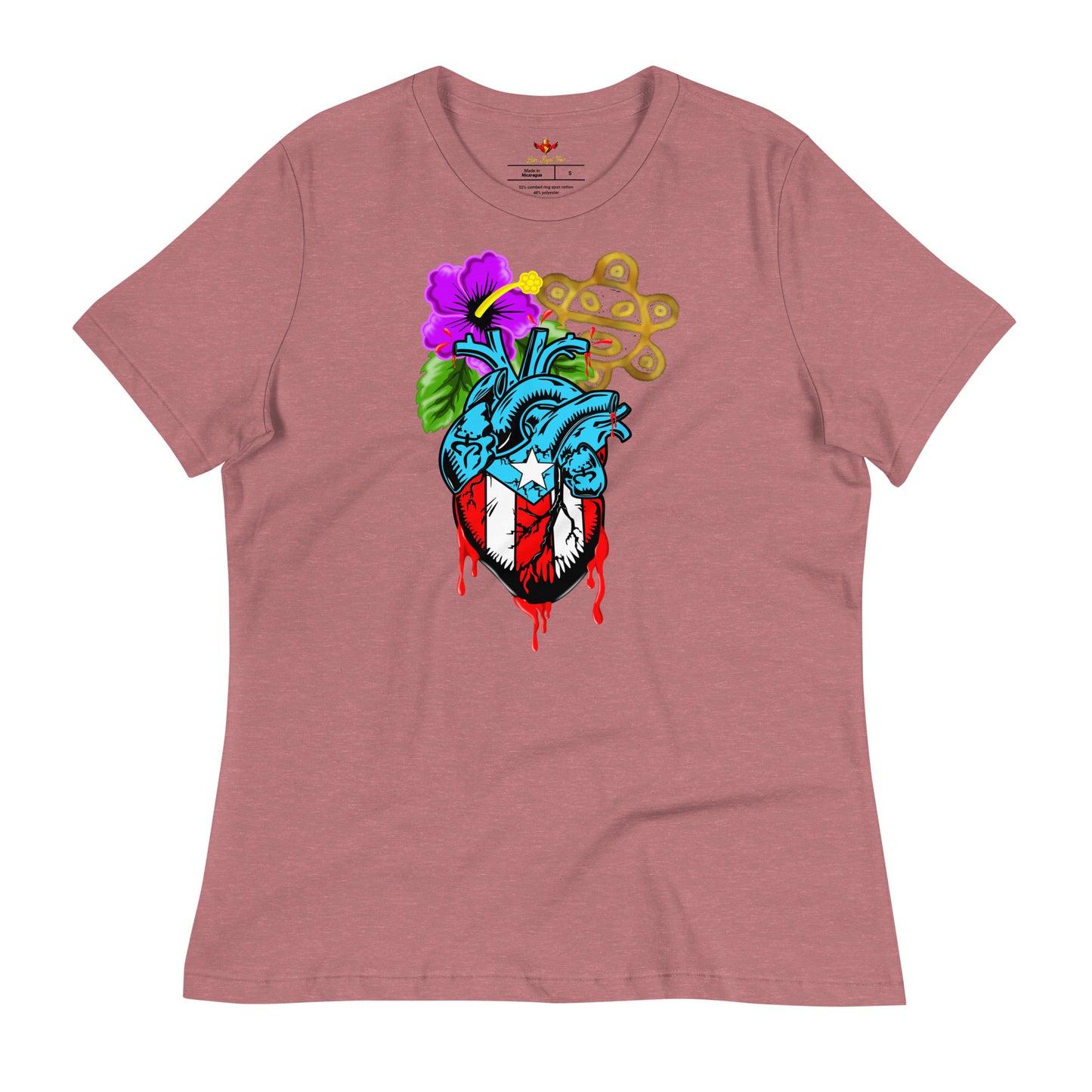 BORICUA DE CORAZON (Women's Relaxed Premium Tee)