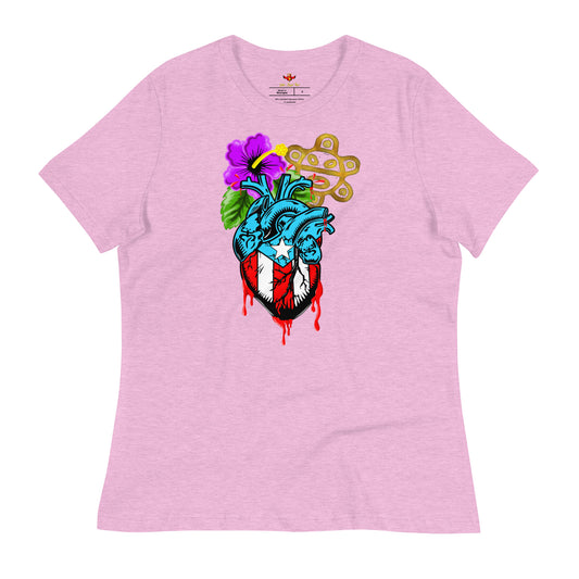 BORICUA DE CORAZON (Women's Relaxed Premium Tee)