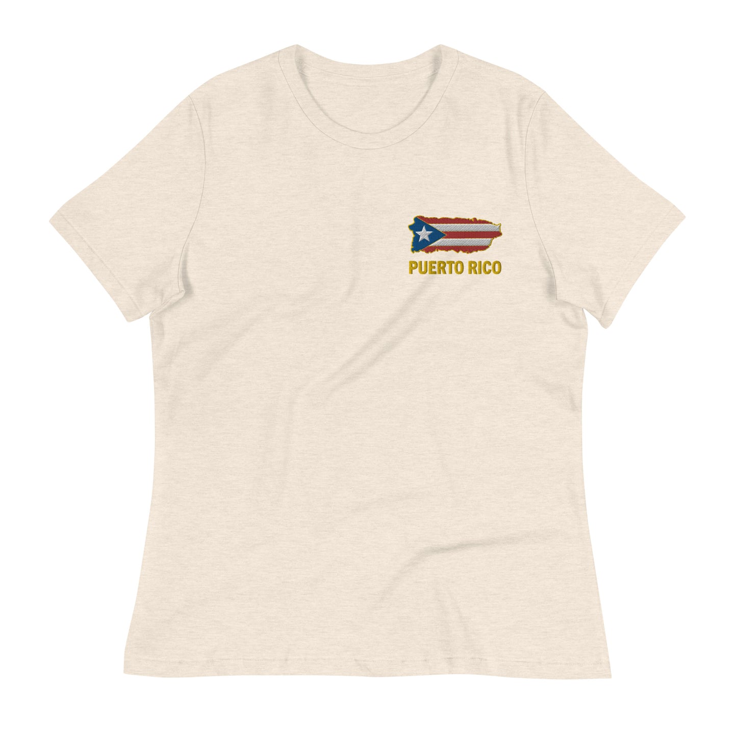 ROYAL MAP OF PR - EMBROIDERY (Women's Relaxed Tee)