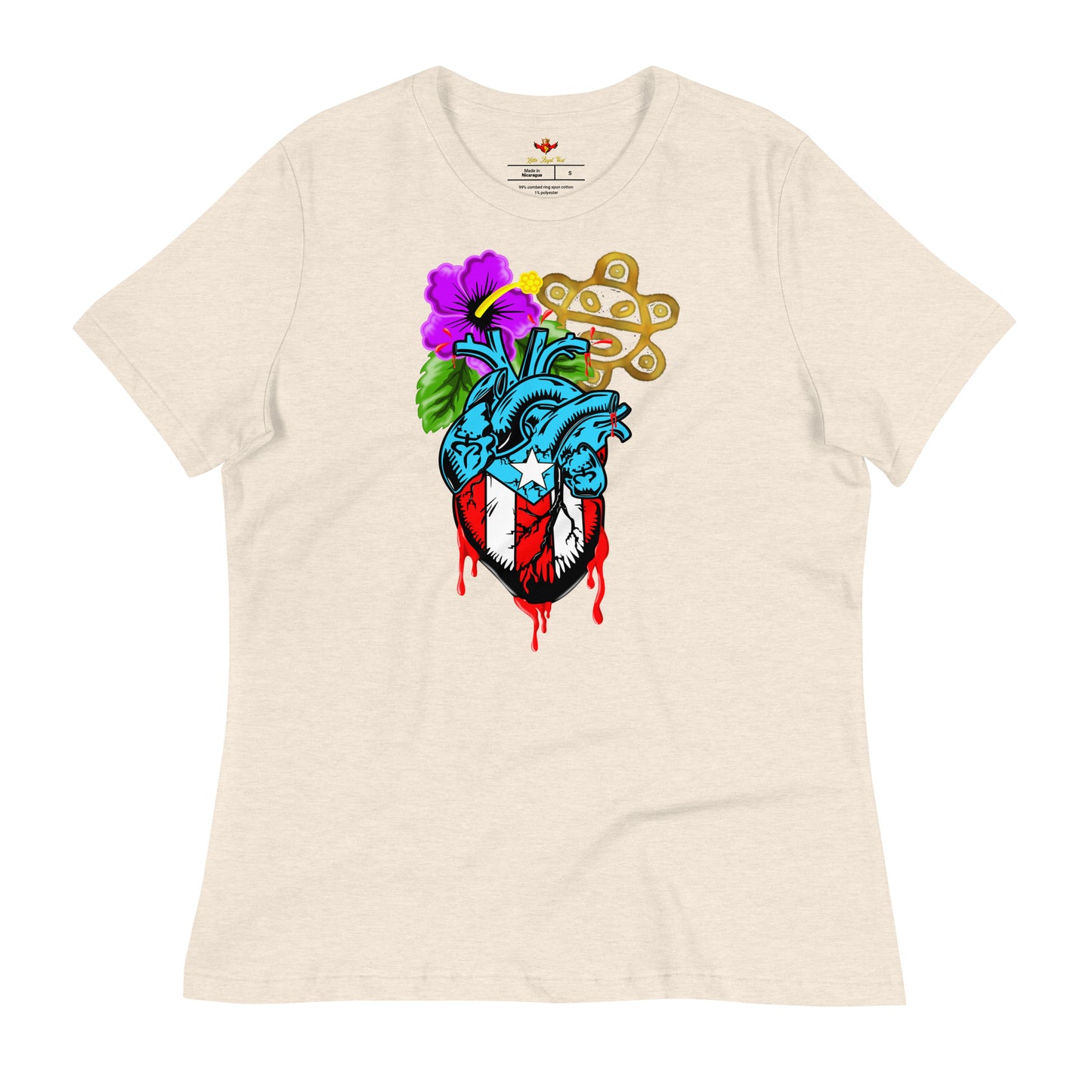 BORICUA DE CORAZON (Women's Relaxed Premium Tee)